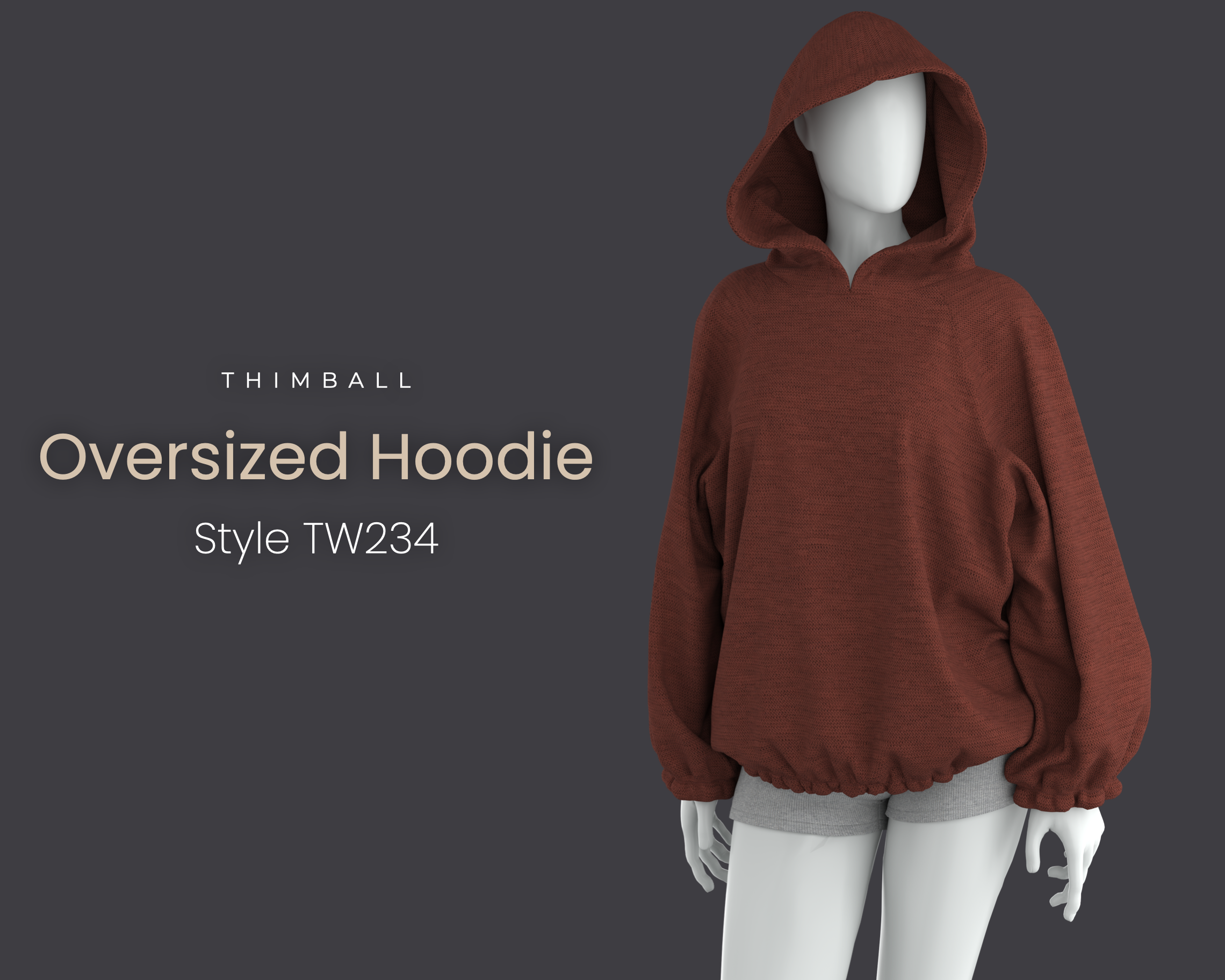 Oversized Hoodie #TW234