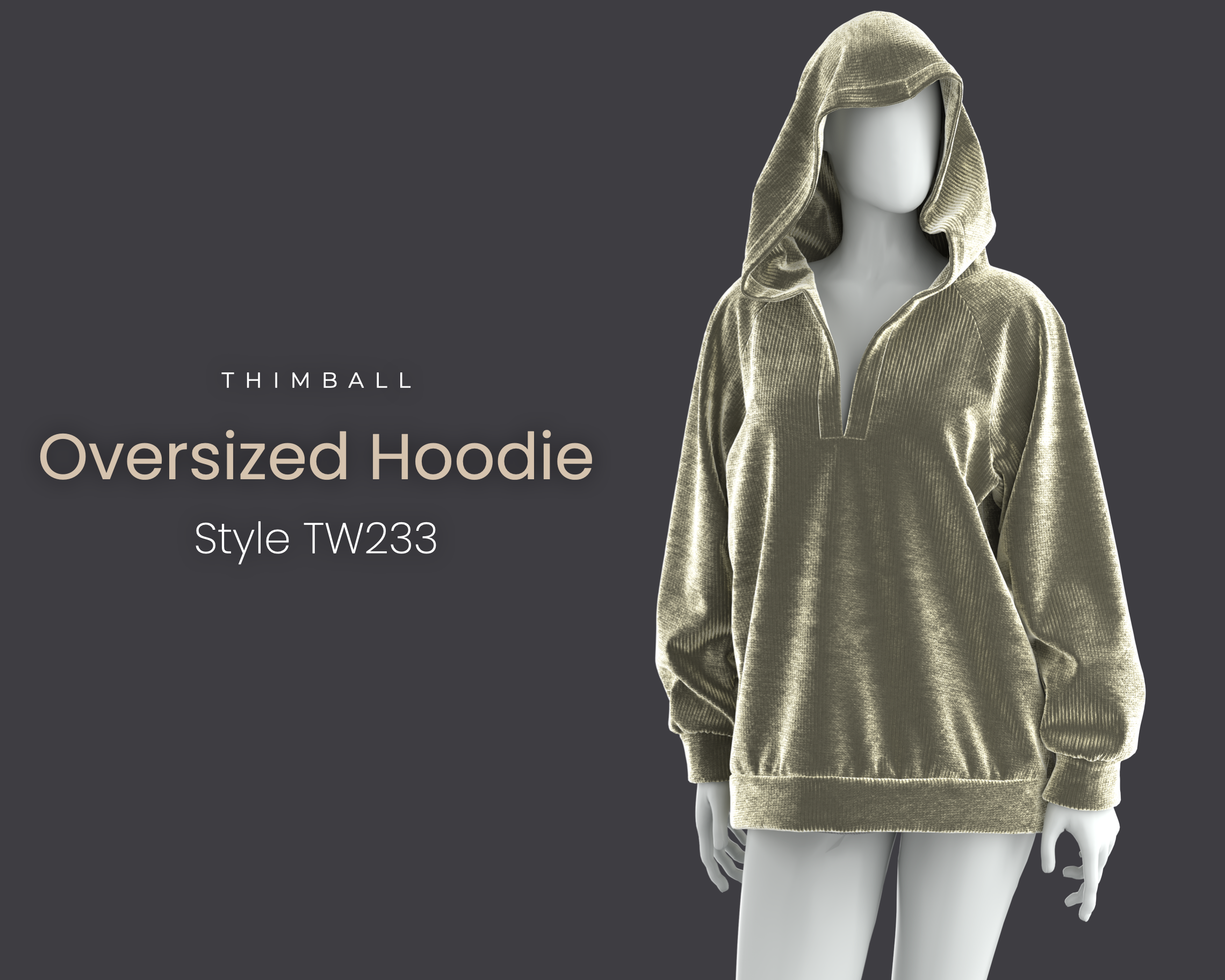Oversized Hoodie #TW233