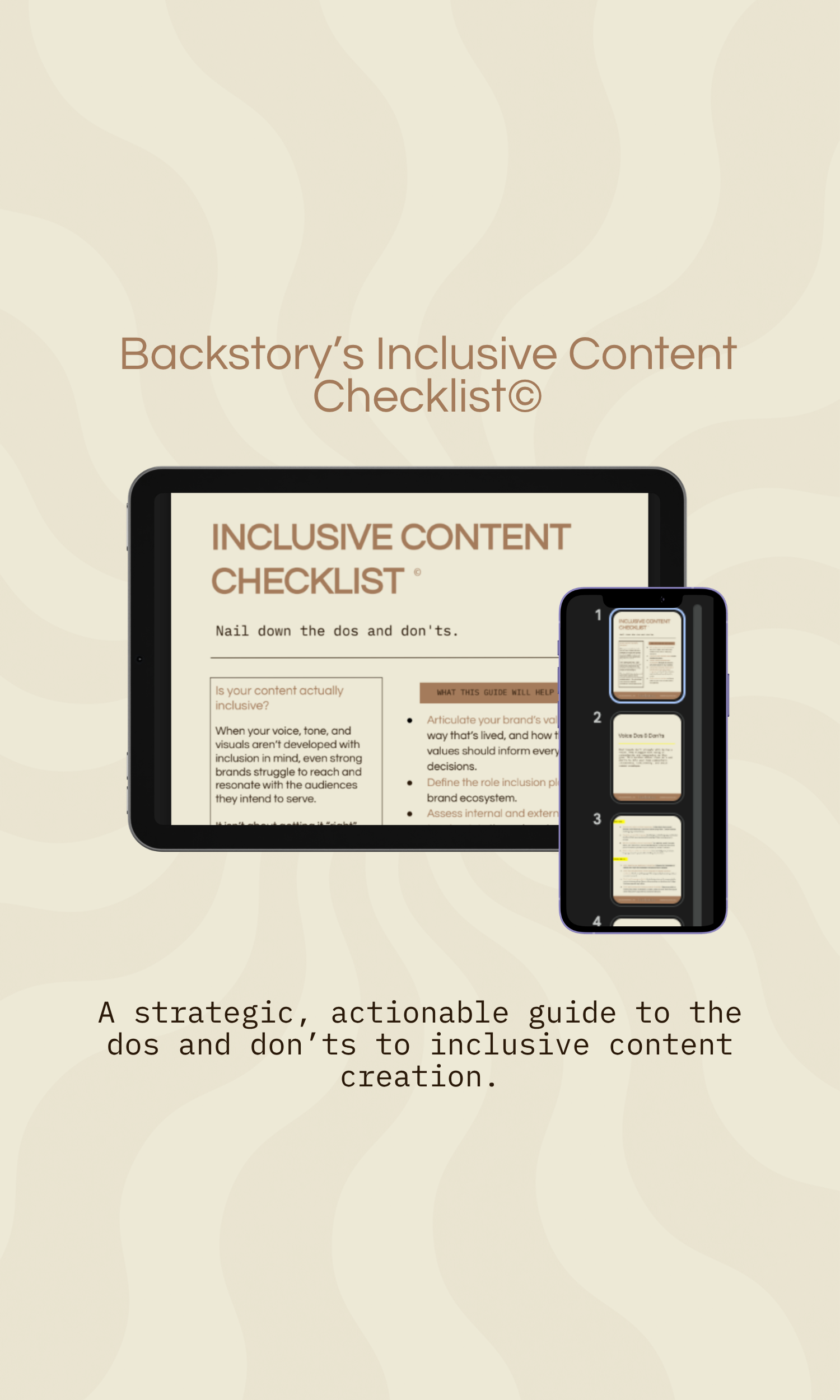 Backstory: Inclusive Content Checklist©