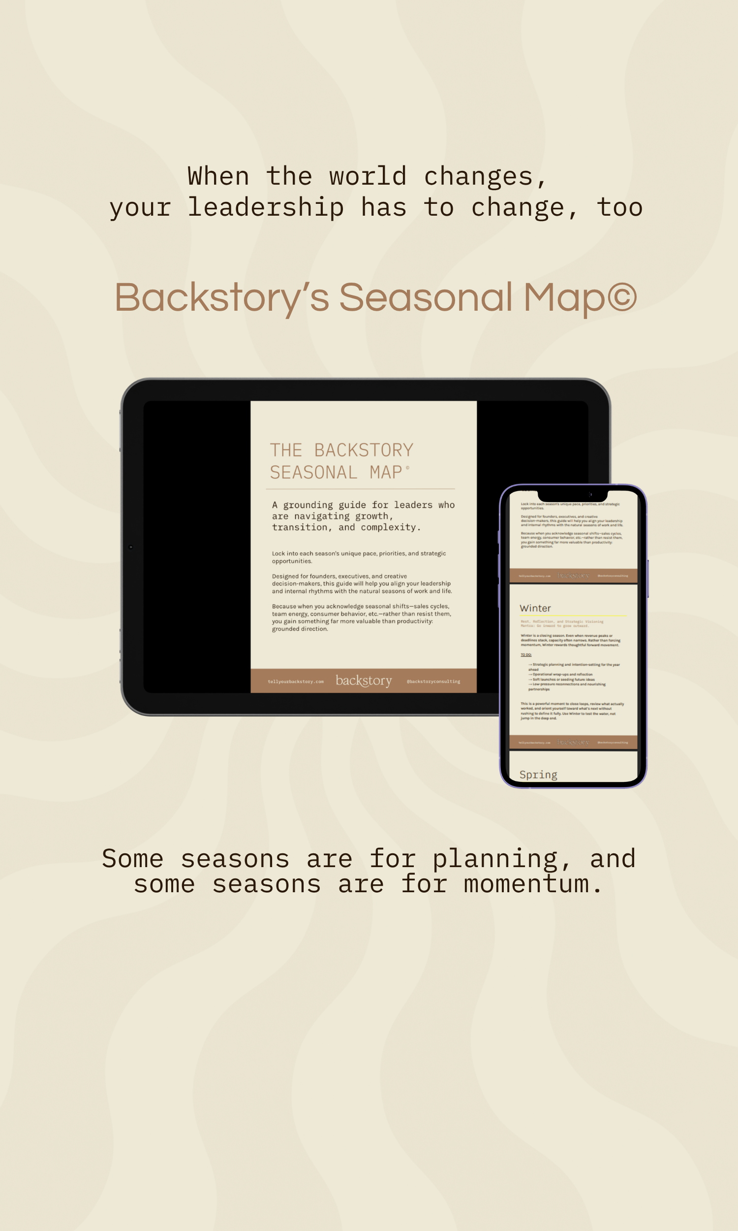Backstory: Seasonal Map© | A Conscious Leader's Guide