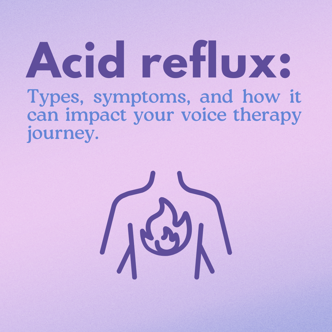 Acid Reflux: Types, symptoms and how it could impact your voice journey