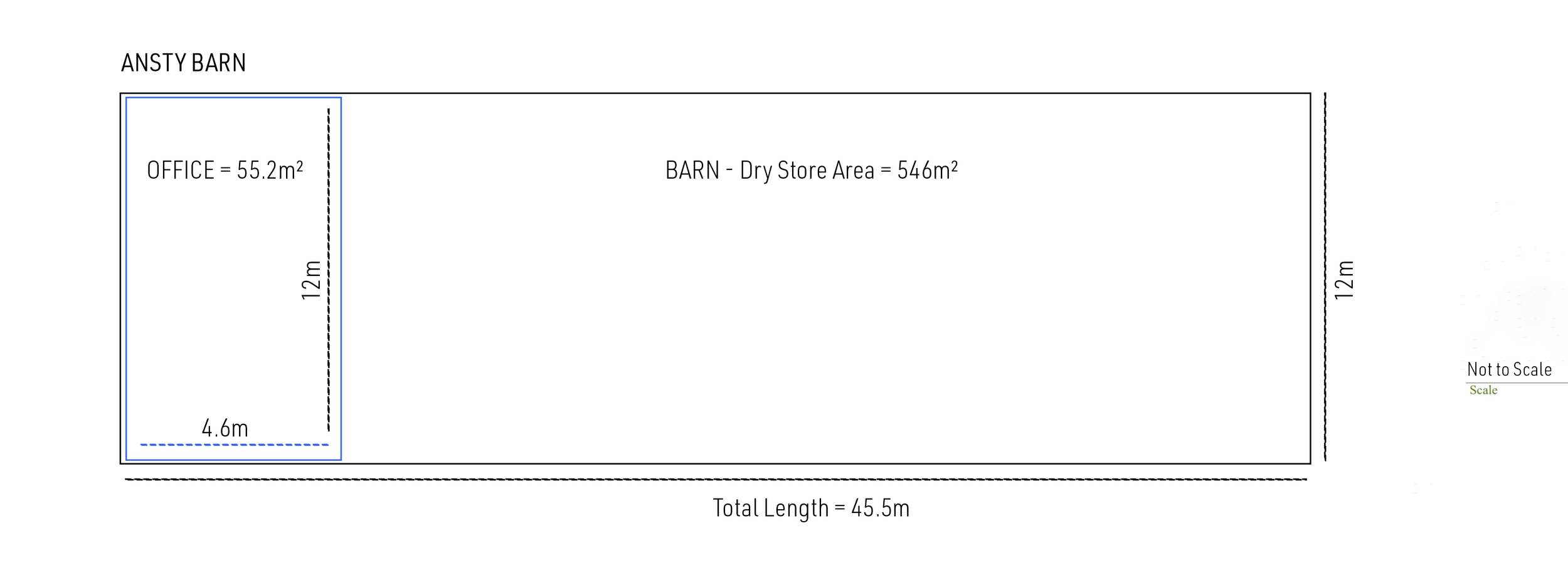 Ansty Farm Barns, barn 2 floor plan