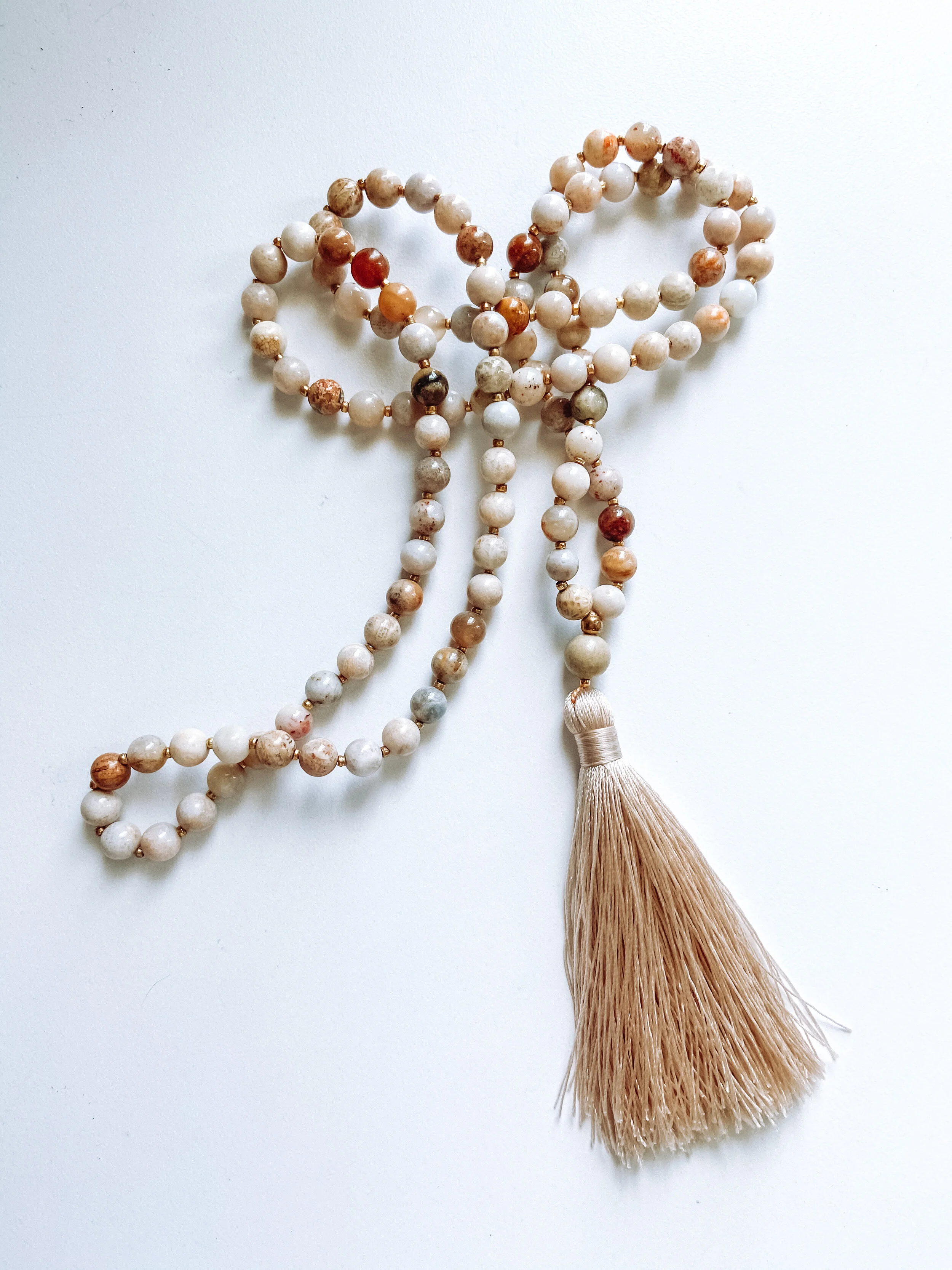 108 Mala Necklace with Agate
