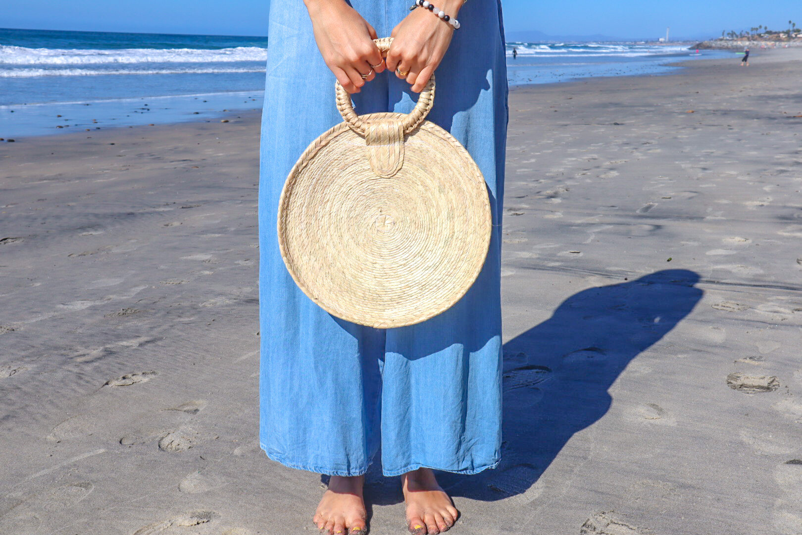 Oaxaca Straw Tote: Handle