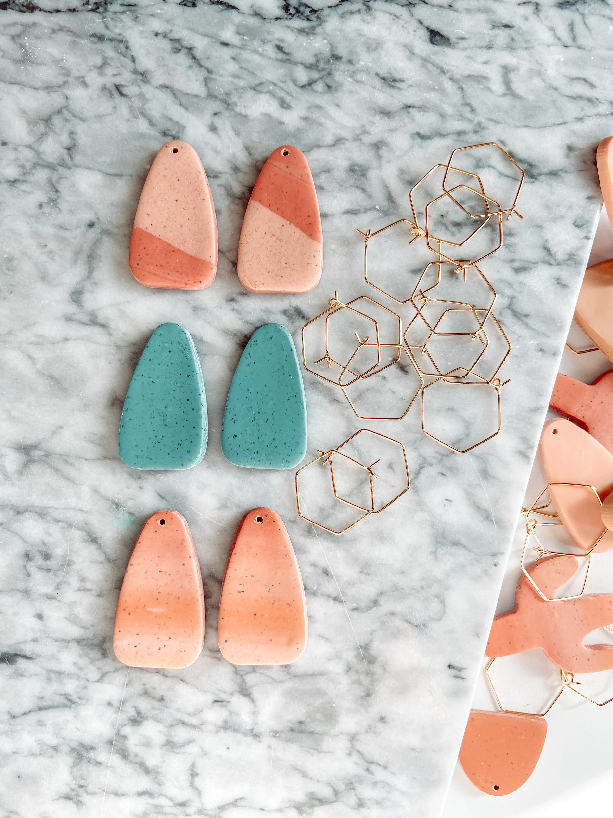 Esmeralda Clay Sister Earrings 
