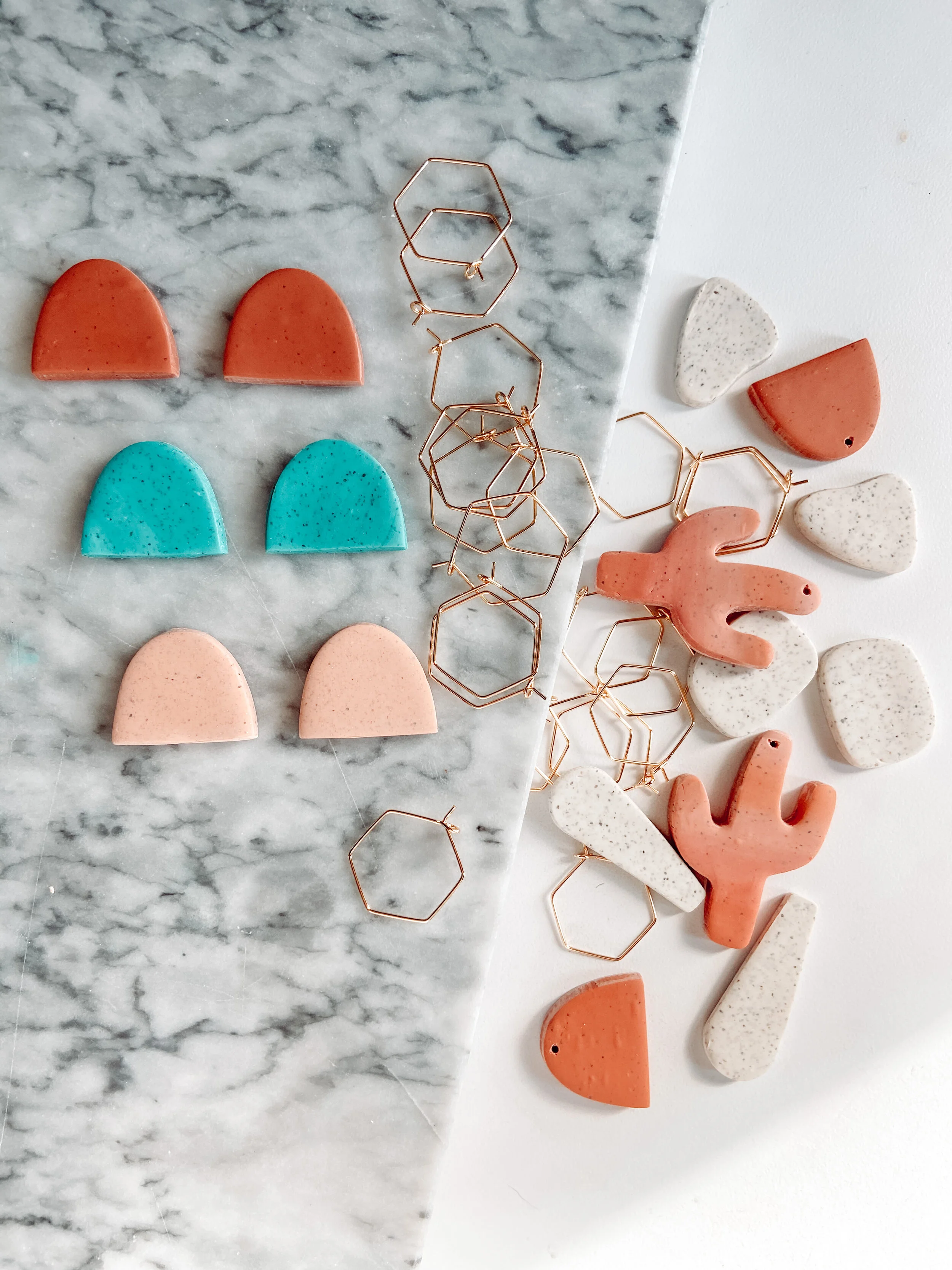 Fluer Clay Sister Earrings 