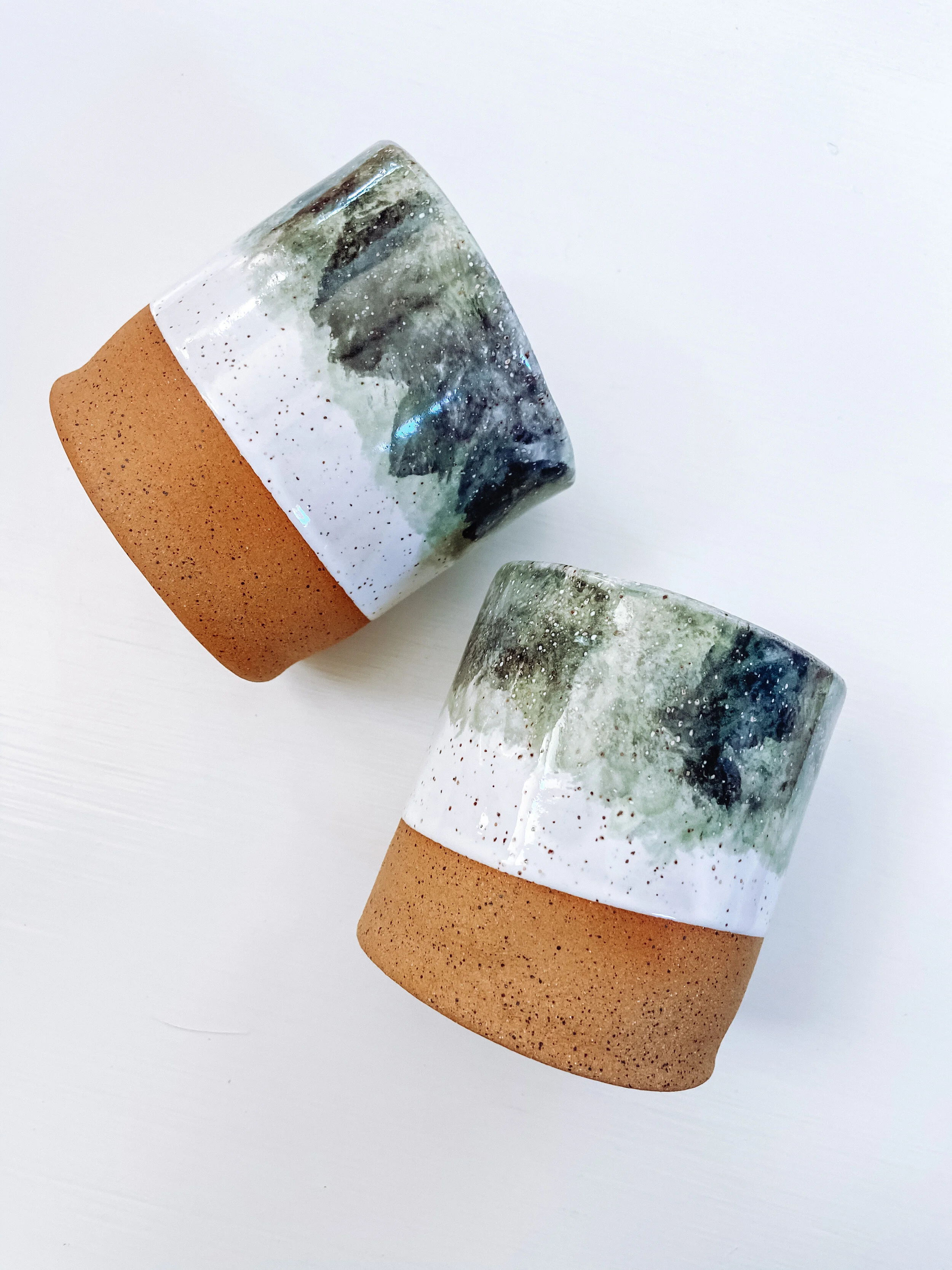 Sister Mugs: Sage + Grey