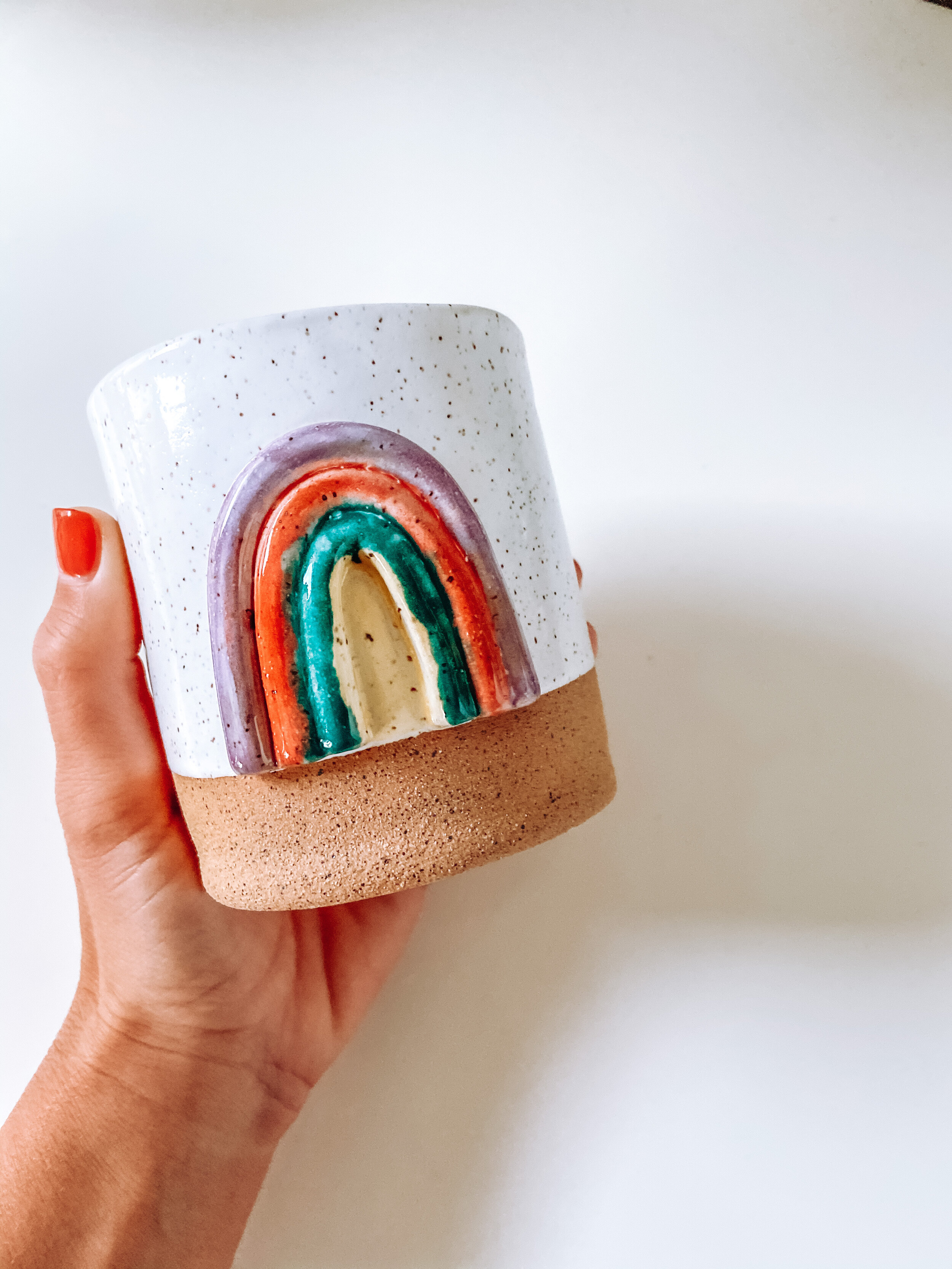 Rainbow Mugs: Multi Color 