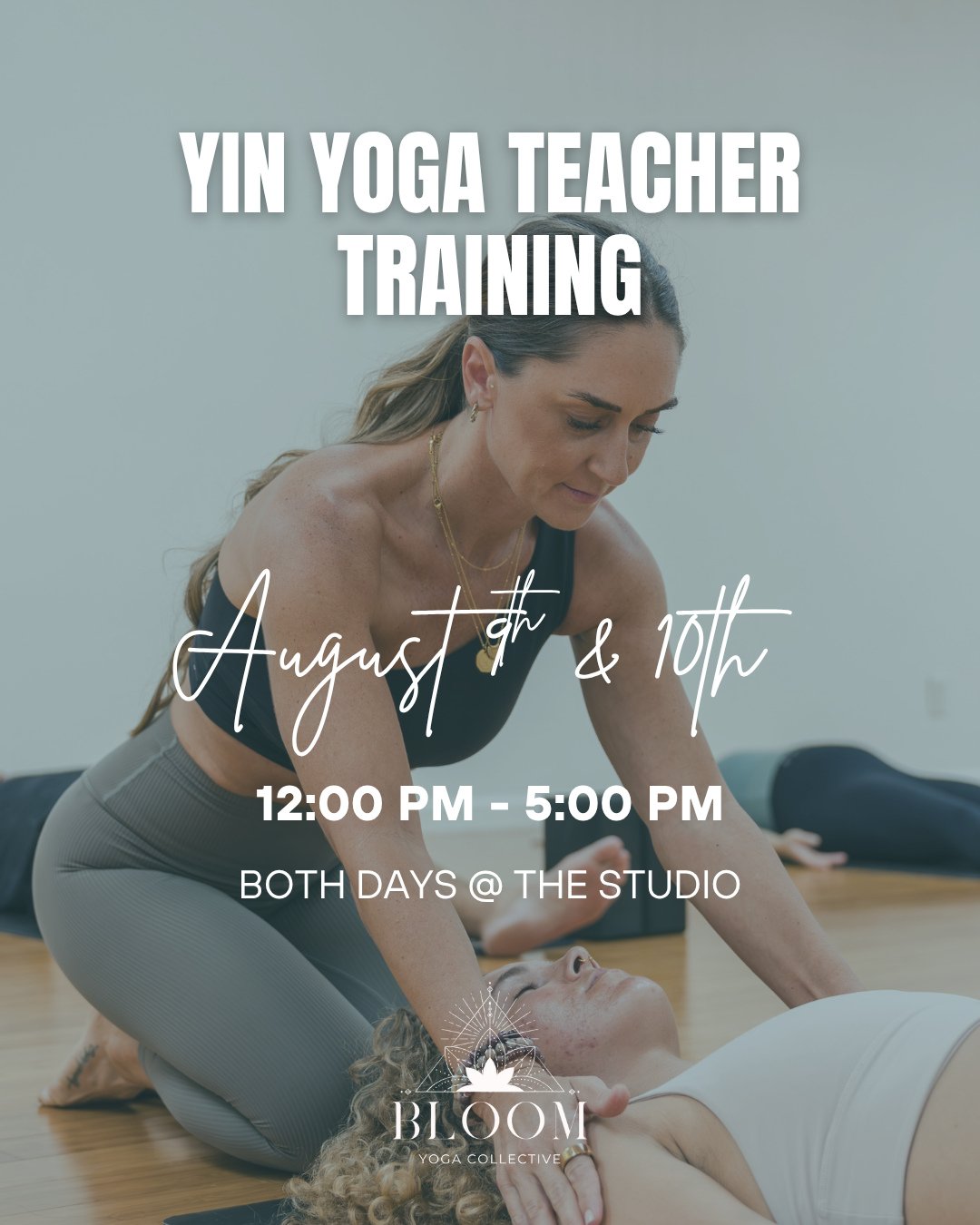 ✨ Learn the rhythm of Yin ✨⁠
⁠
We&rsquo;re so excited to welcome you into Bloom's Yin &amp; Restorative Yoga Teacher Training this August &mdash; a weekend to slow down, reconnect, and deepen your understanding of these healing practices.⁠
⁠
Whether 