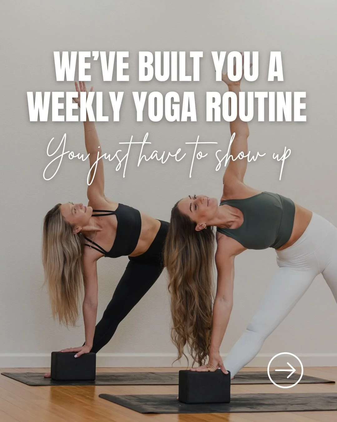 We&rsquo;ve built your weekly yoga routine at Bloom so you can just show up and move ✨

Each day of the week, we&rsquo;ve suggested one specific yoga class to help create rhythm and consistency &mdash; whether that&rsquo;s a grounding Chill + Restore