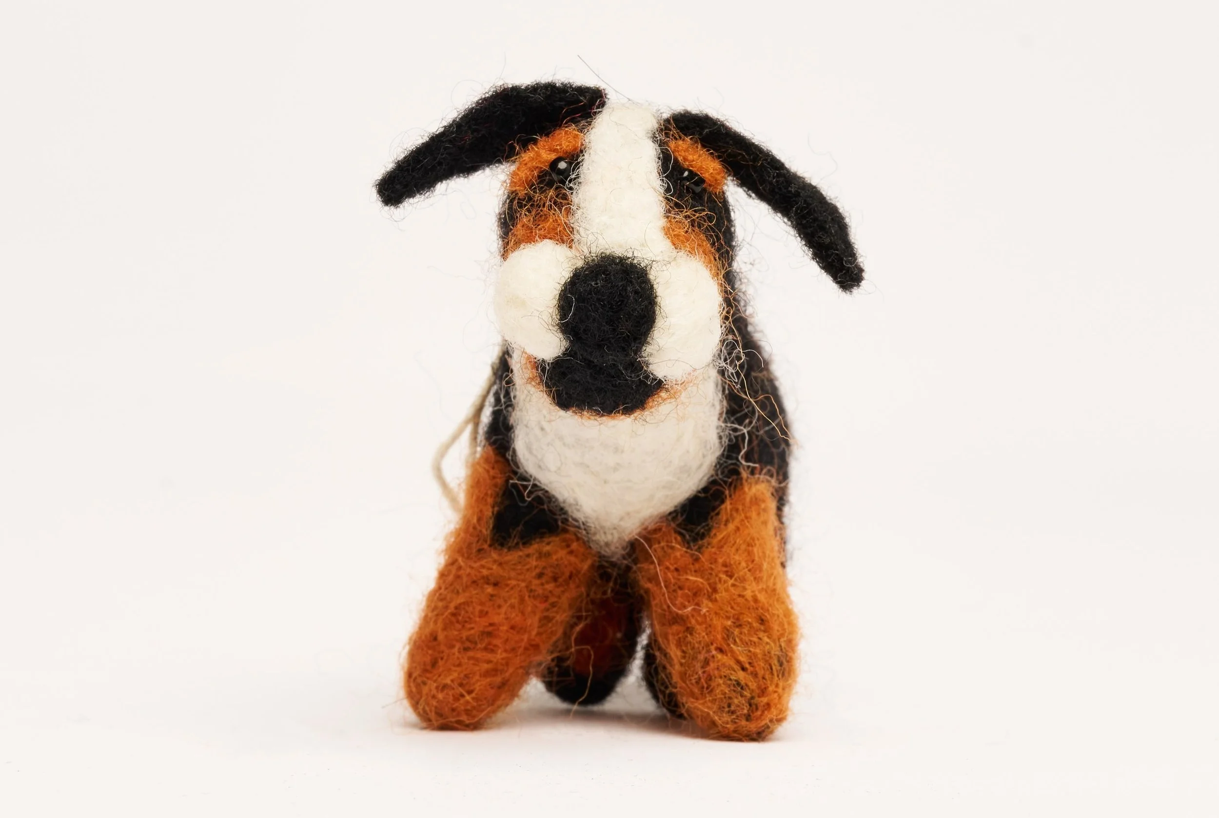The Bernese Mountain Dog ornaments are inspired by the dogs who have brought warmth and love into our lives. Each one captures the breed&rsquo;s gentle soul, steadfast loyalty, playful spirit, and loving presence that have made Bernese Mountain Dogs 