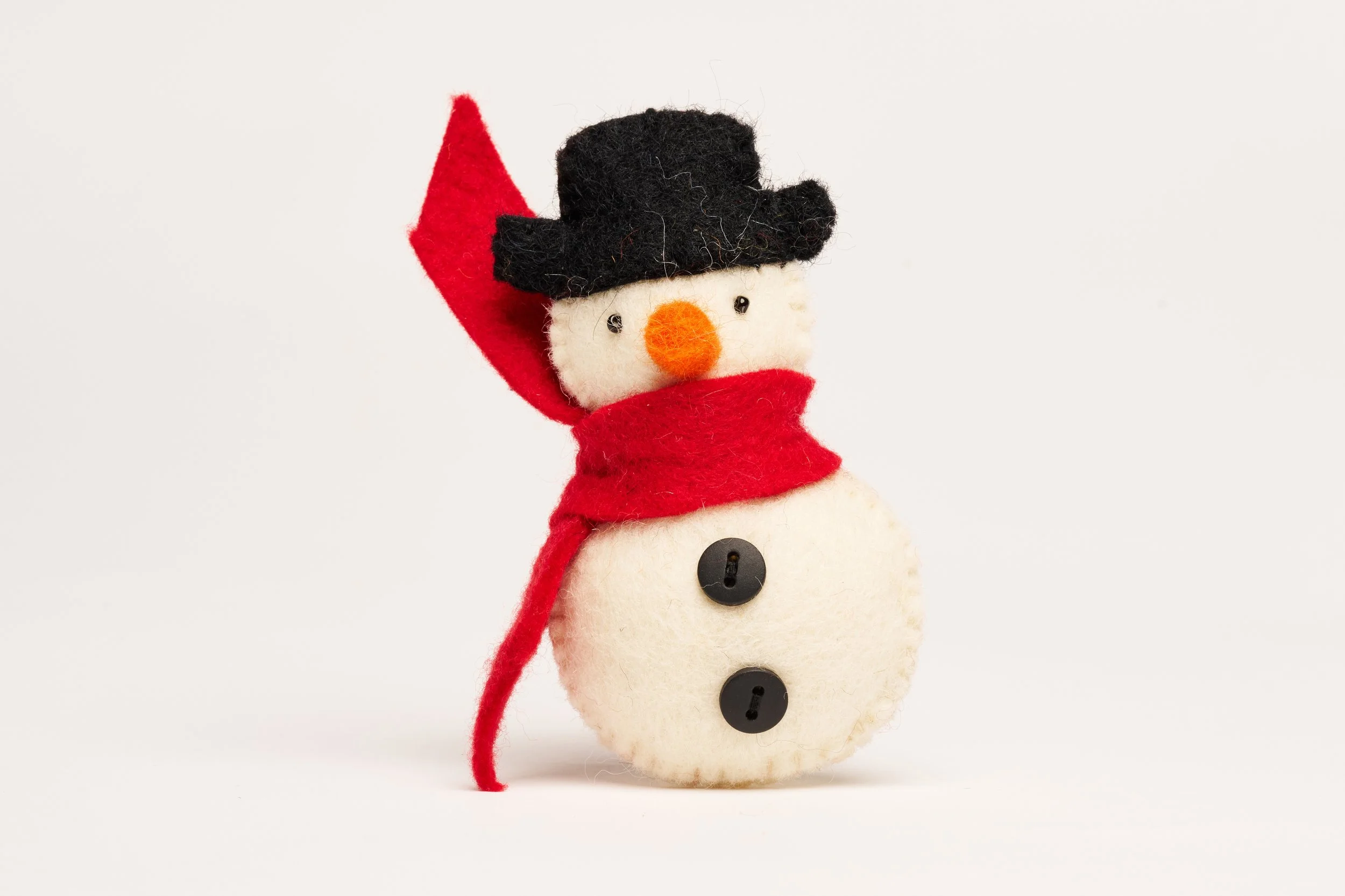Felt Snowman Ornament