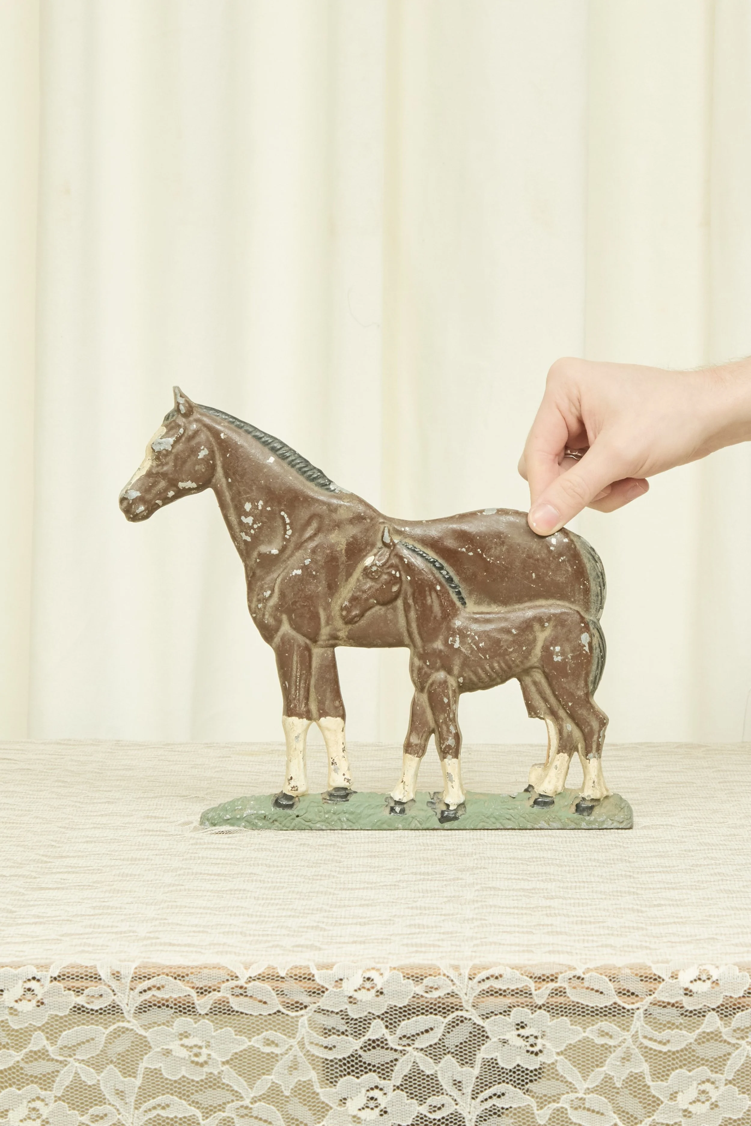 Vintage Iron Horse Wall Plaque