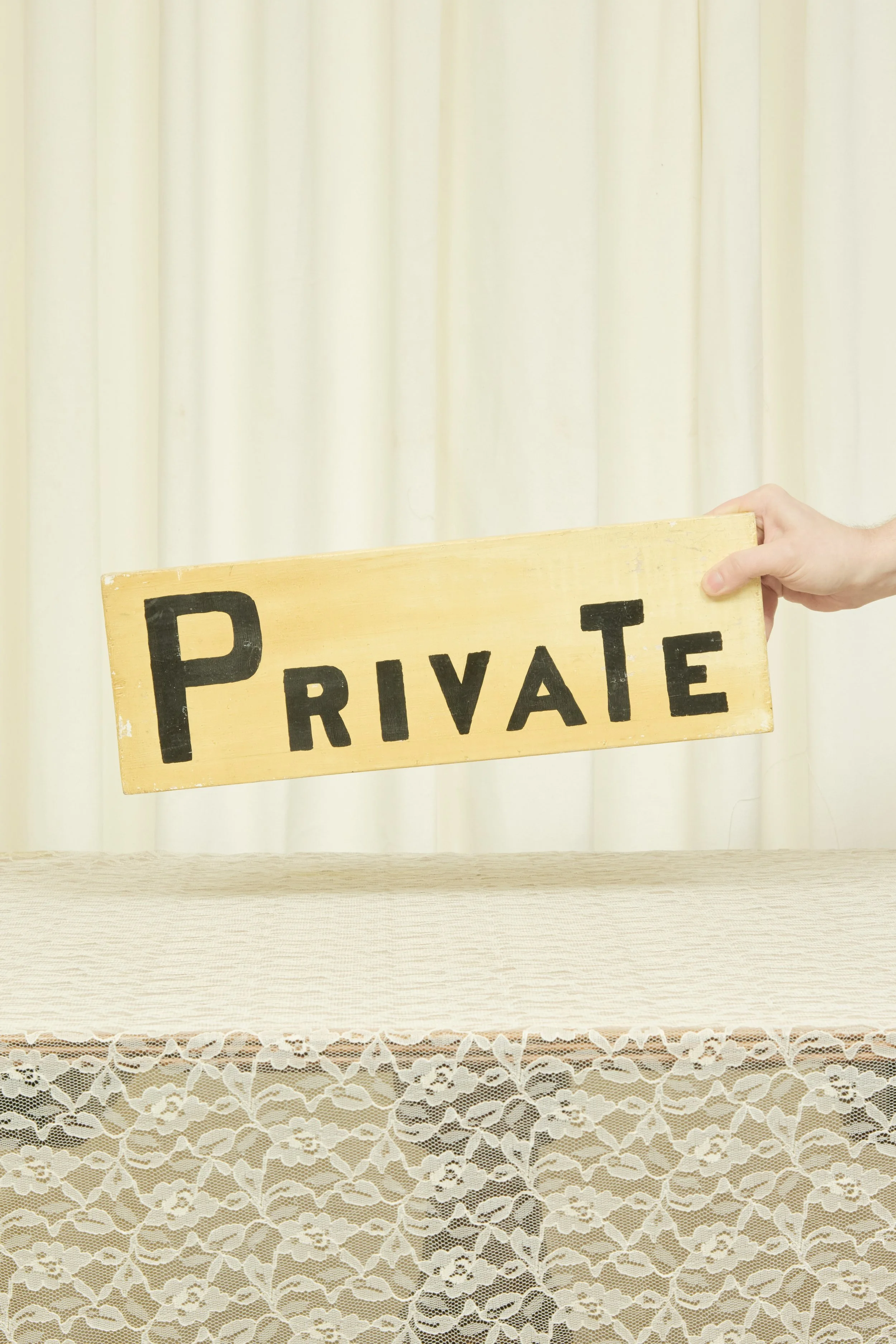 Vintage "Private" Sign (1940s)