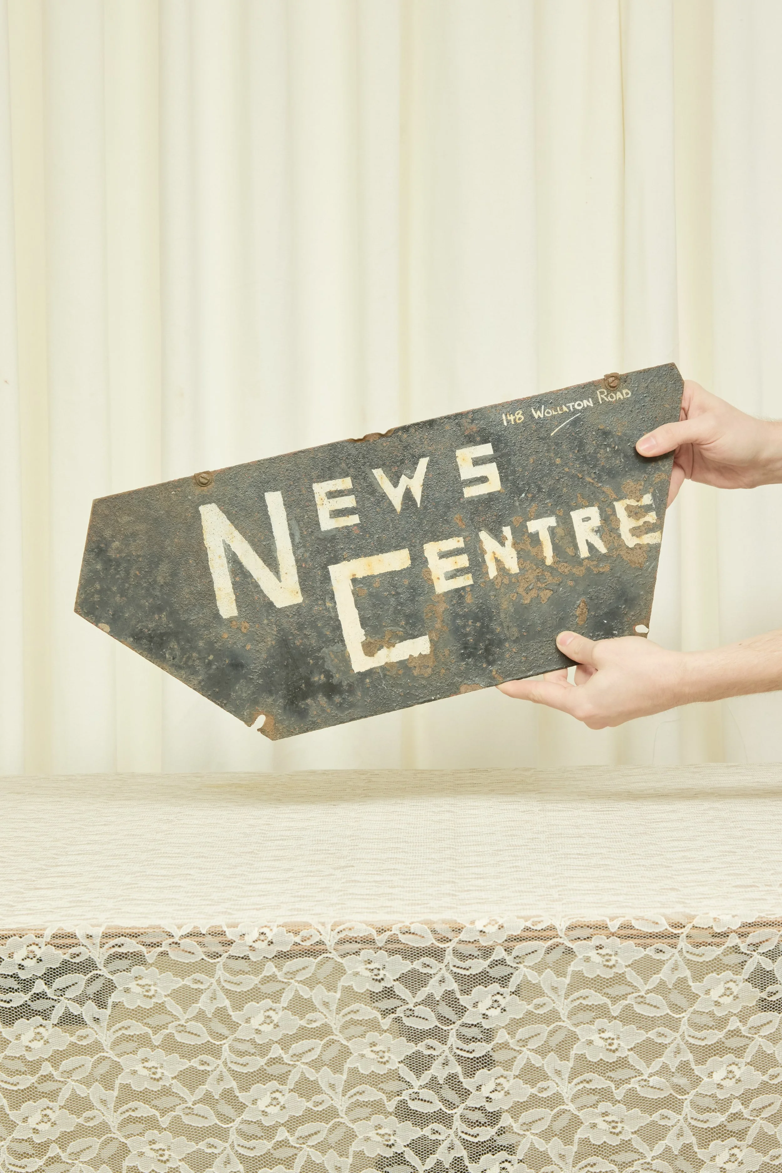 Vintage "News Centre" British Sign