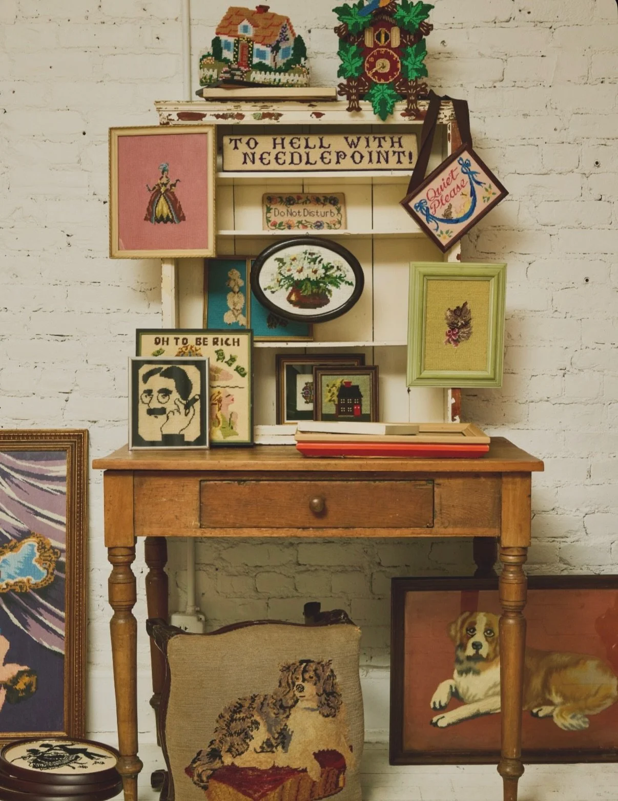 To hell with needlepoint! Over 150 new vintage arrivals!! Perhaps our favorite haul yet! Go get lost in the vintage market (link in bio)🤍