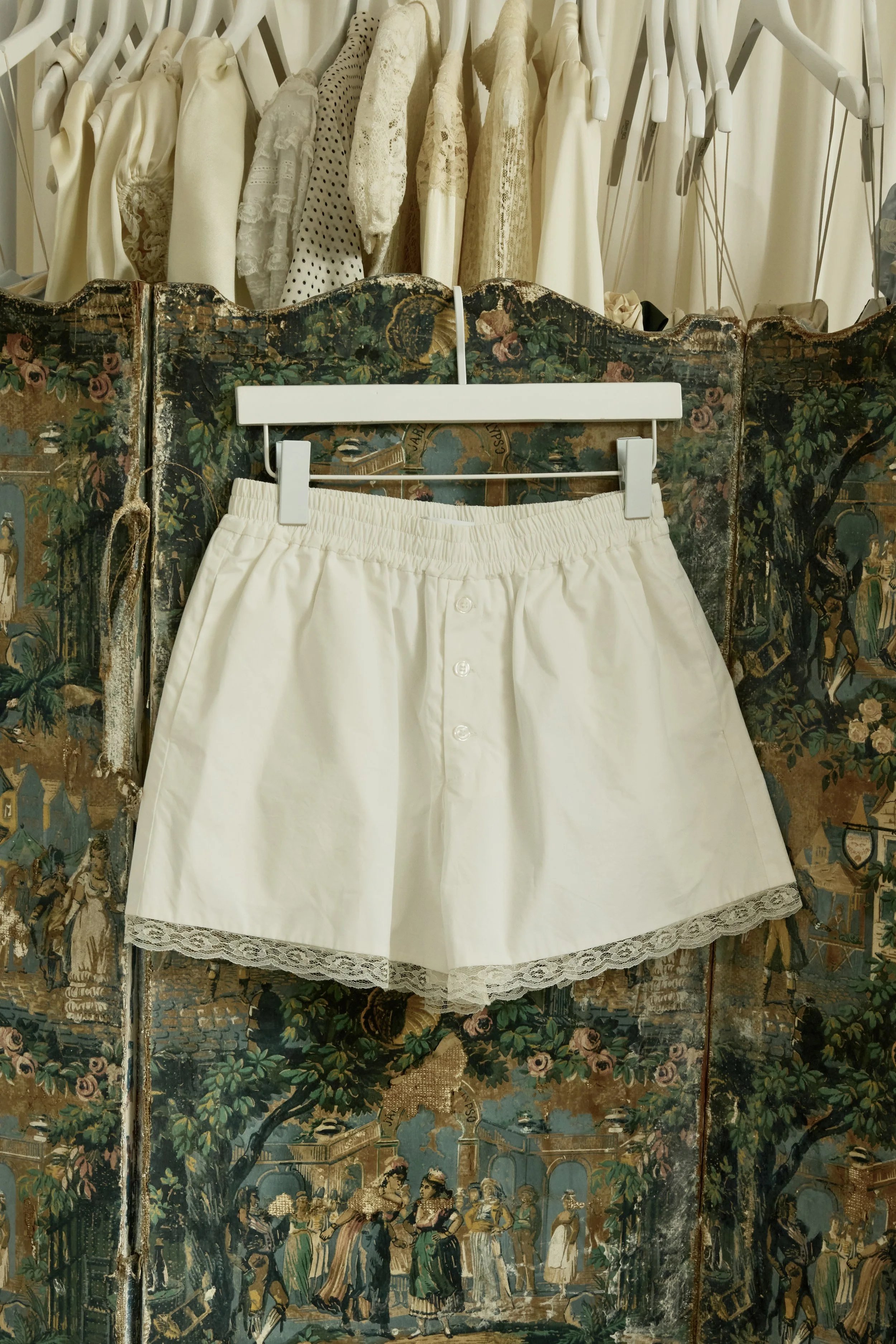 Winnie Lace Trim Boxer Short