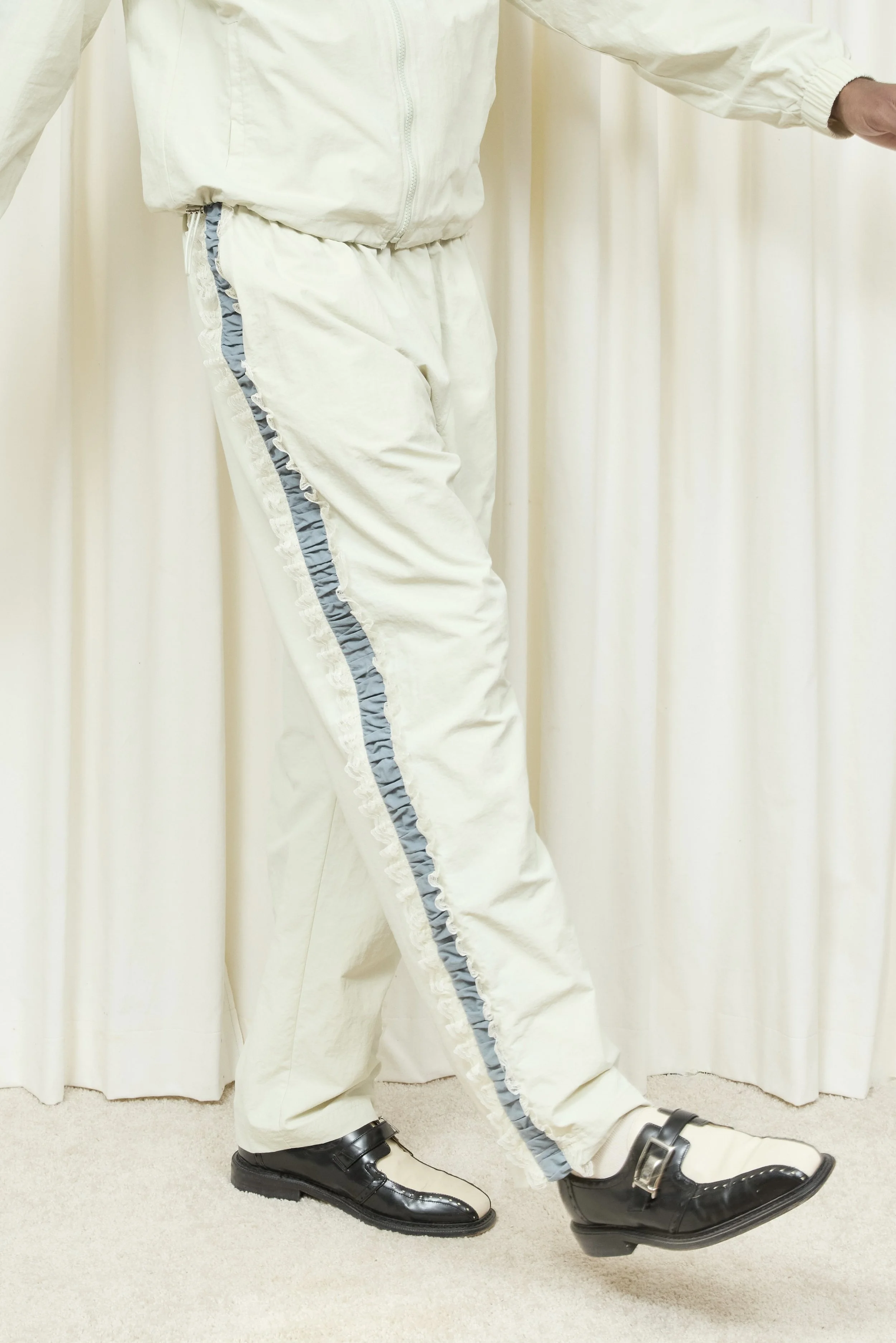 Wilbur Ruched Stripe Windbreaker Pant