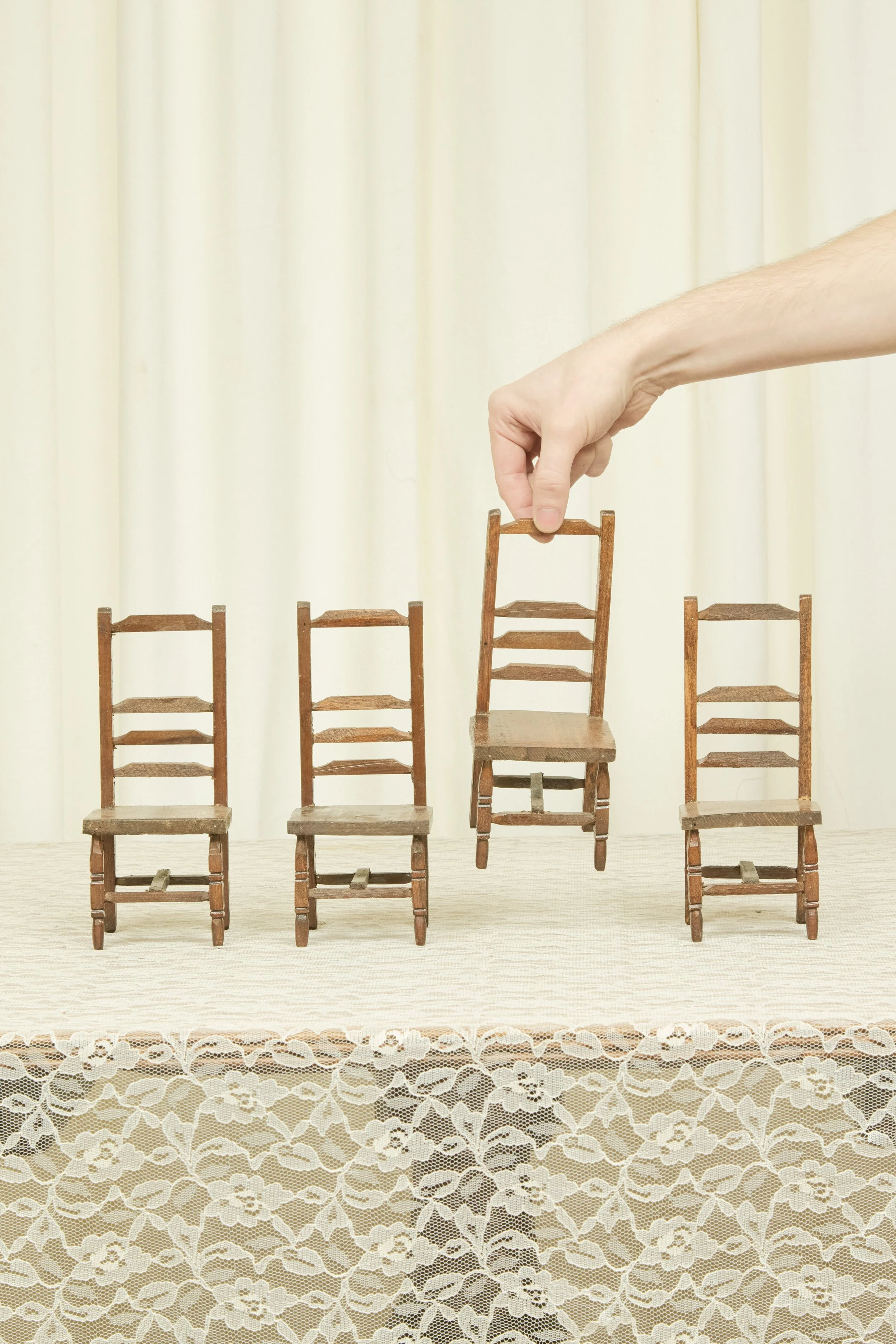 Vintage Mini Chair Set/4