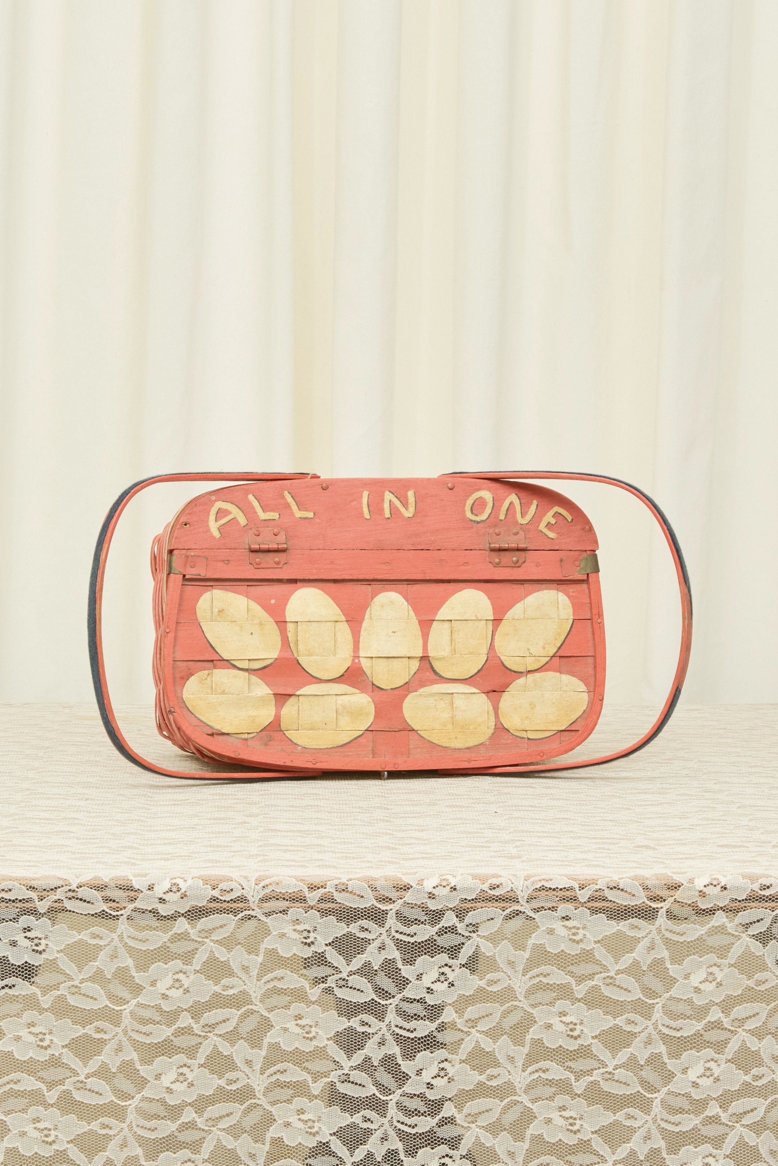Vintage "All your Eggs in One Basket" Picnic Basket