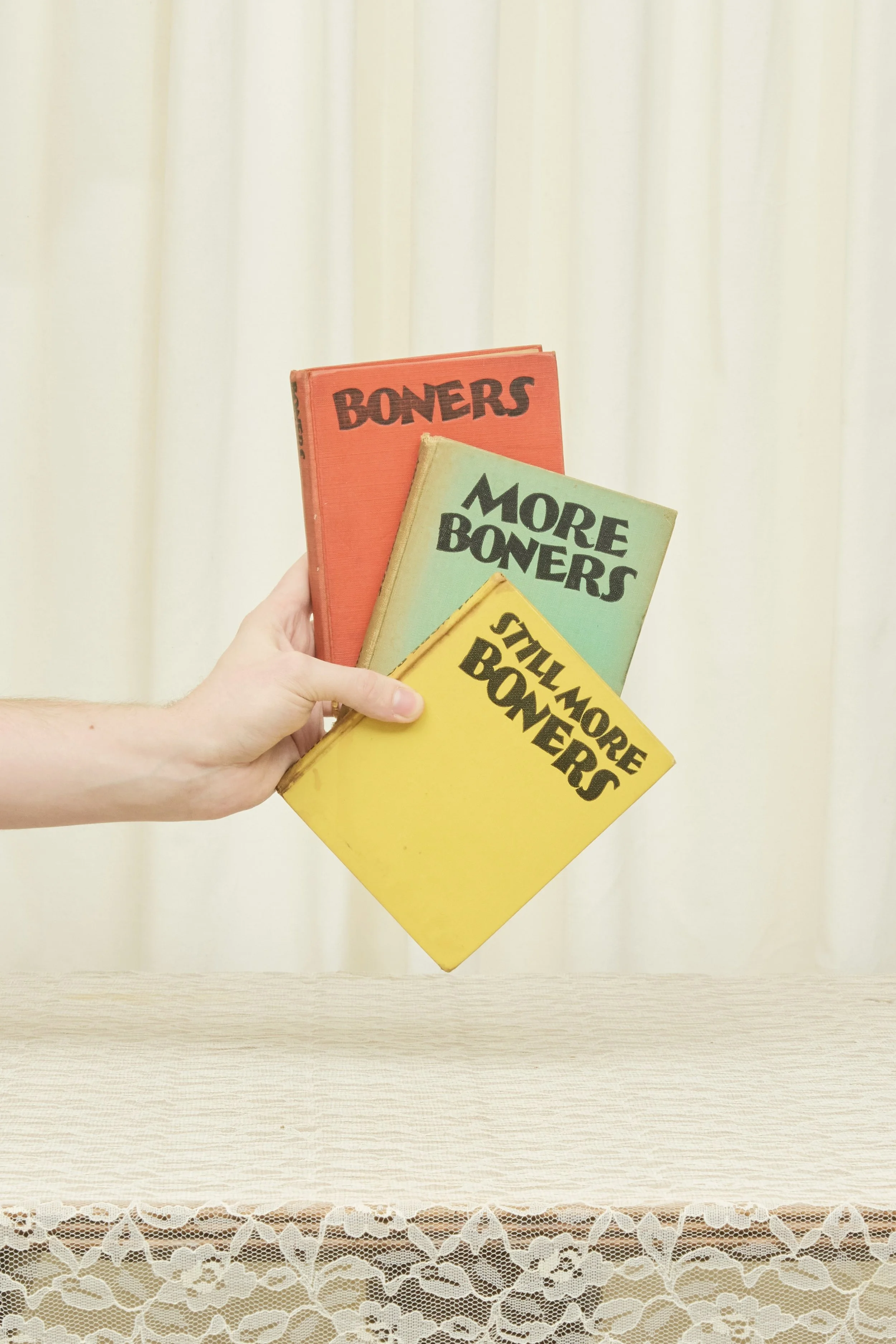 Vintage "Boners, More Boners, & Still More Boners" Book Set/3 (1931)