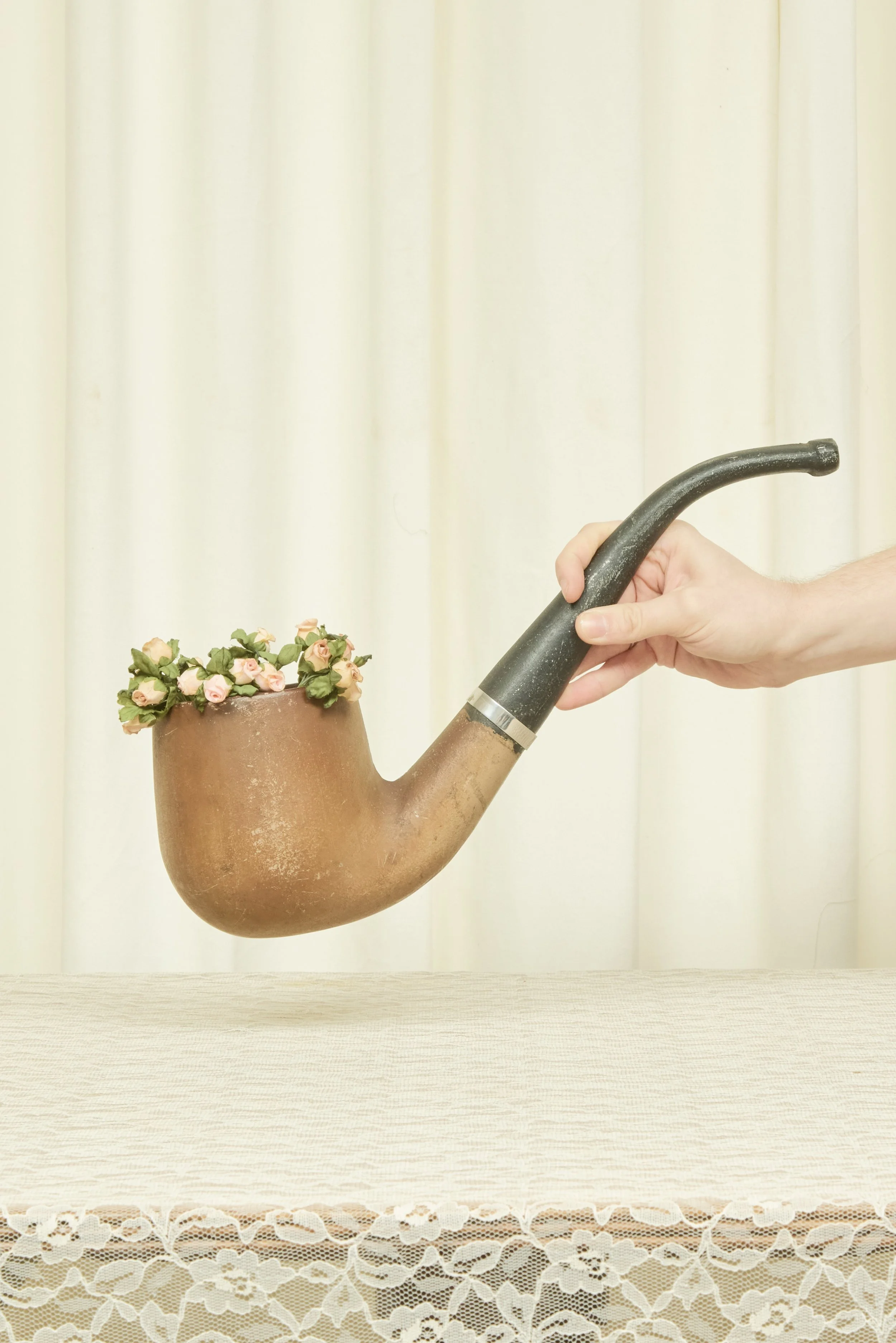 Vintage Metal Pipe Wall Pocket