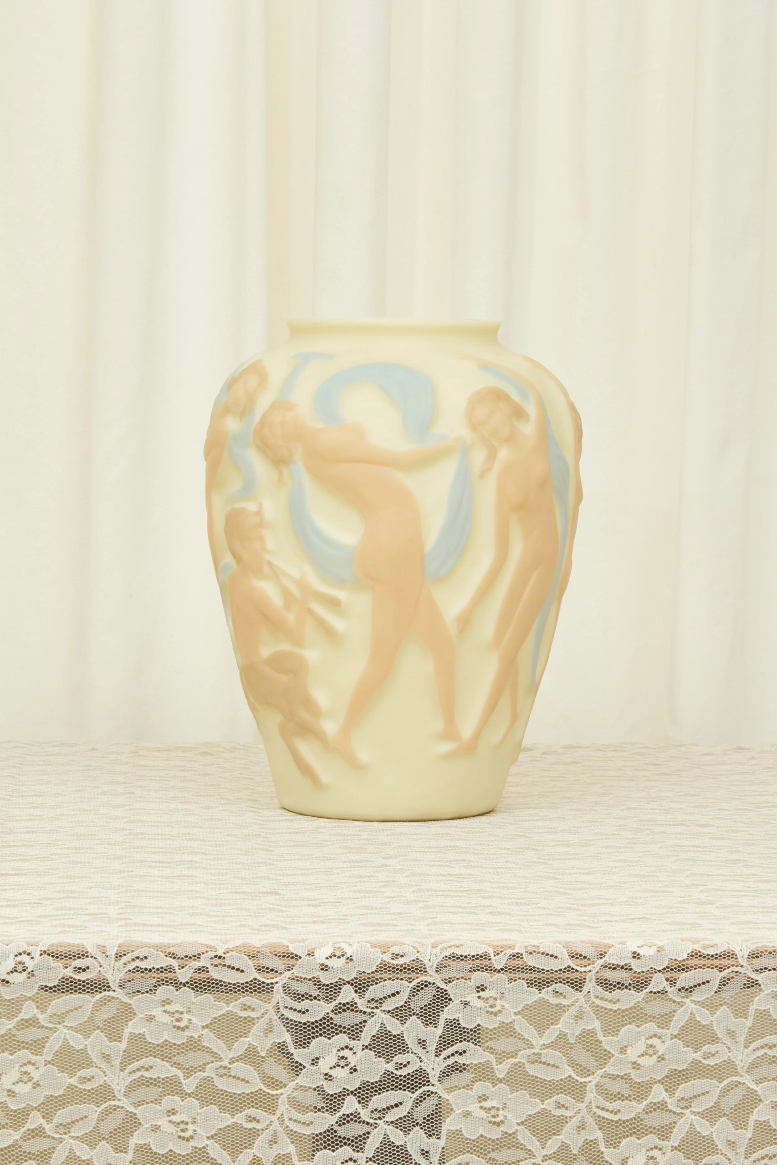 Antique Nude Dancing Women Vase (1920s)
