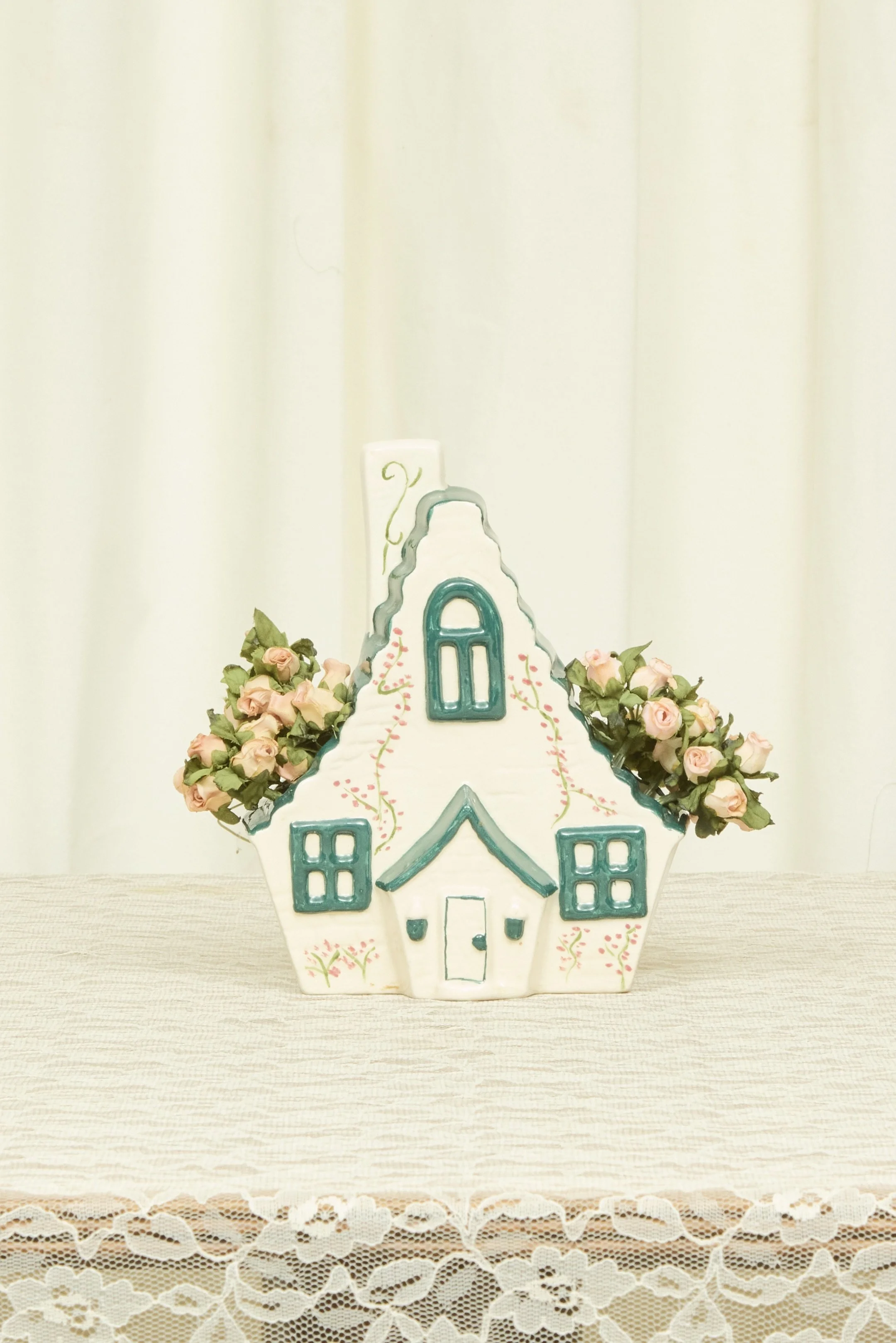 Vintage Painted House Vase (1967)