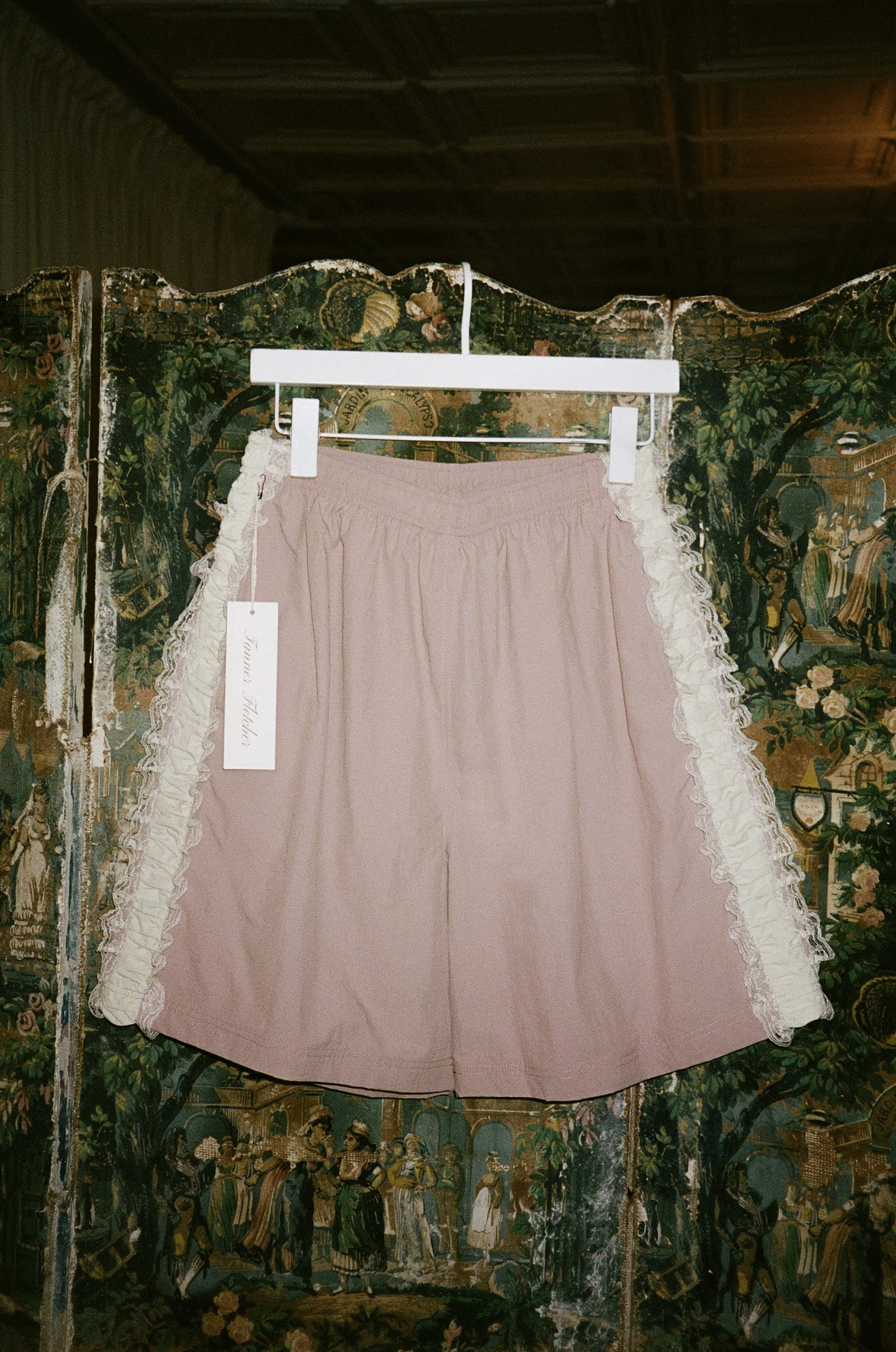 Wilbur Ruched Stripe Windbreaker Short