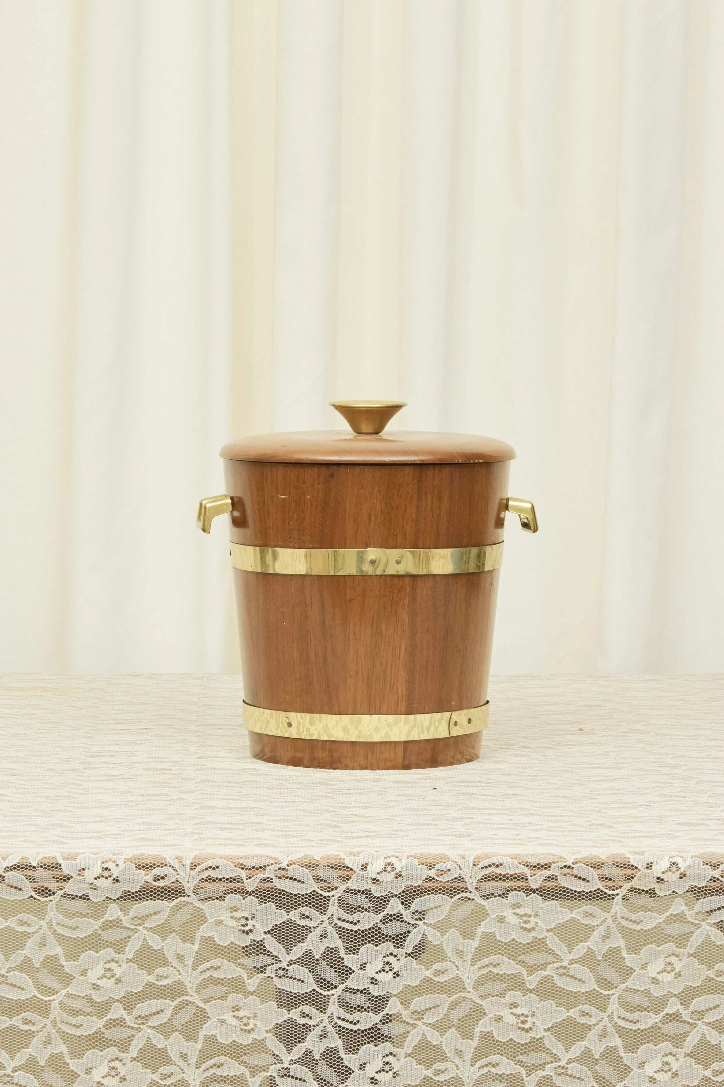 Vintage Wood Ice Bucket