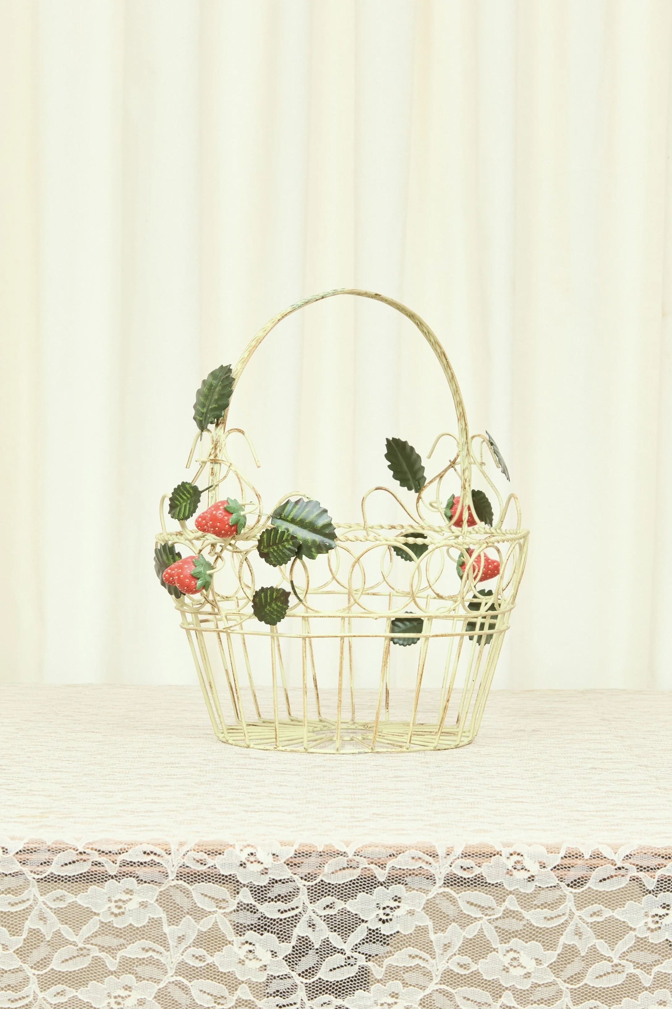 Vintage Metal Strawberry Basket