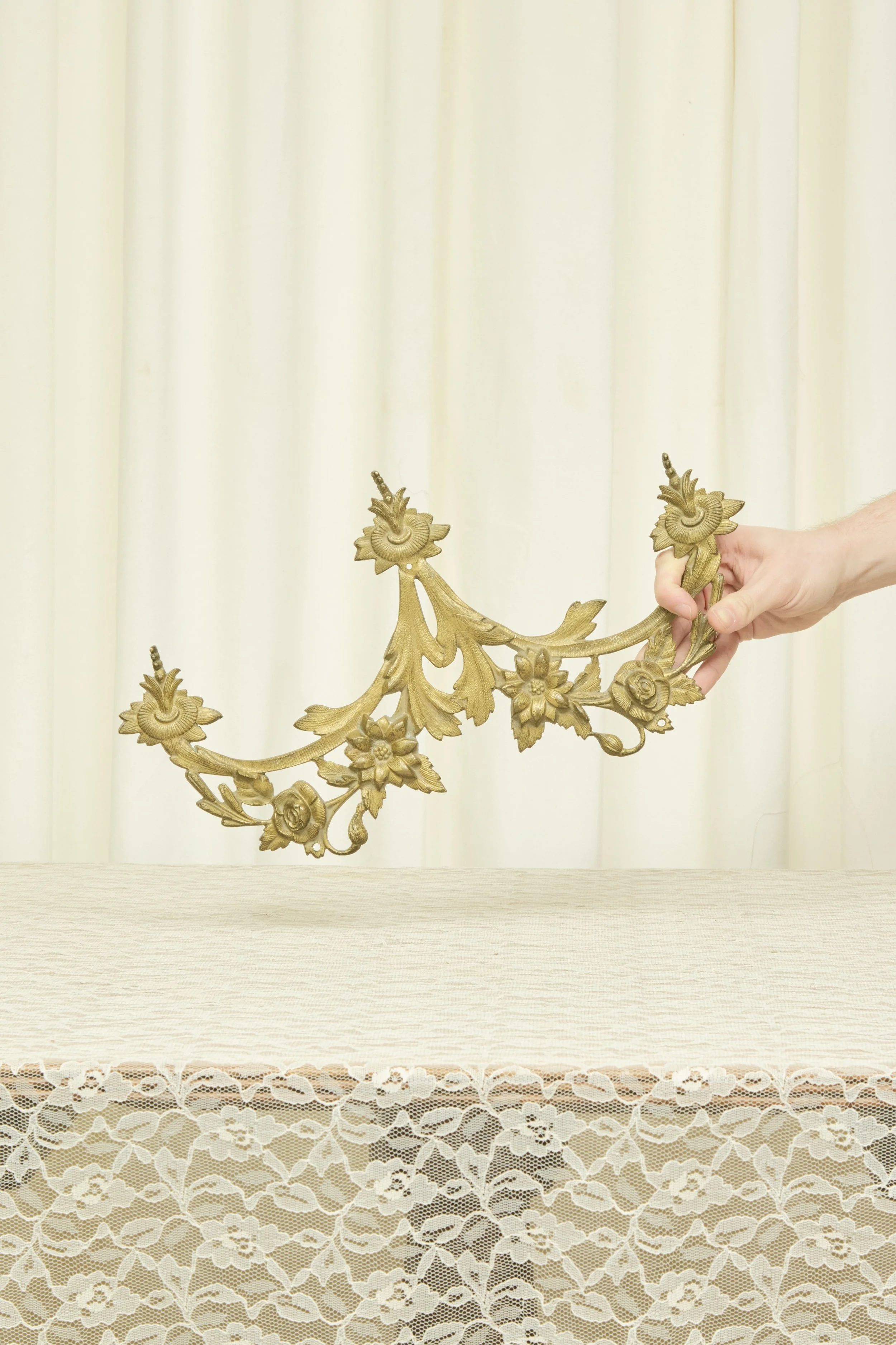 Antique Brass Ornate Wall Decor