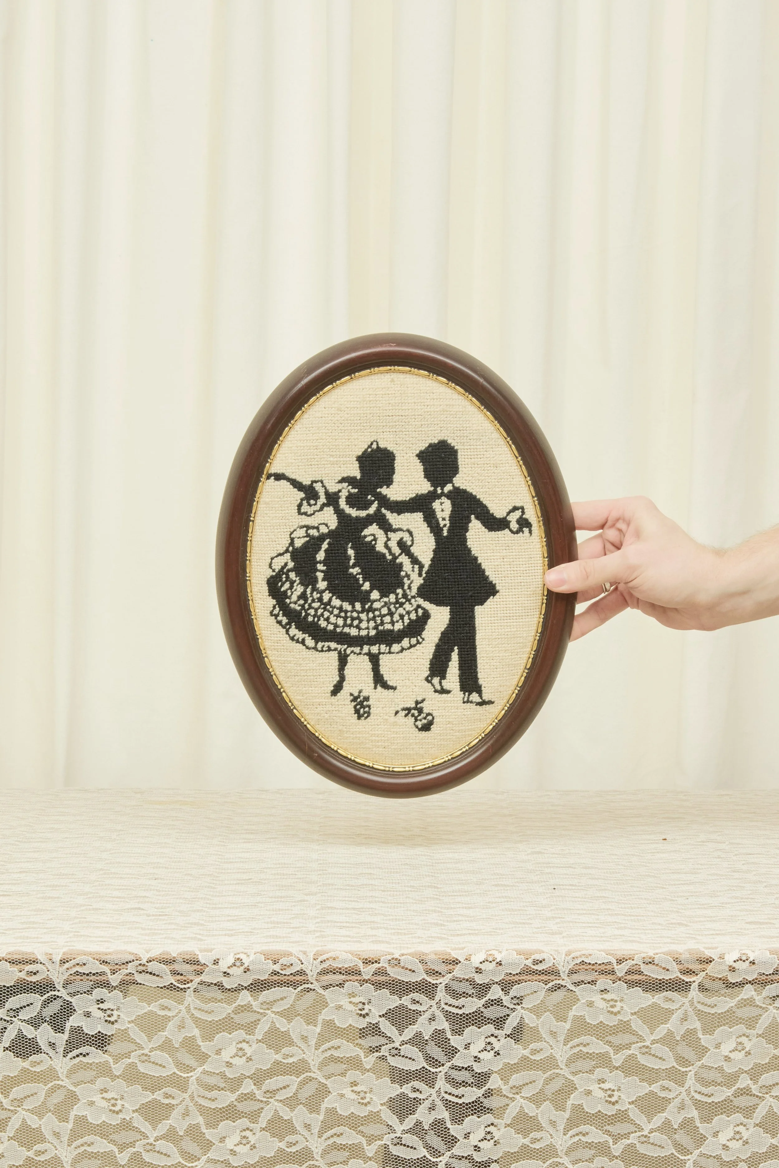 Vintage Dancing Needlepoint (2 of 3)