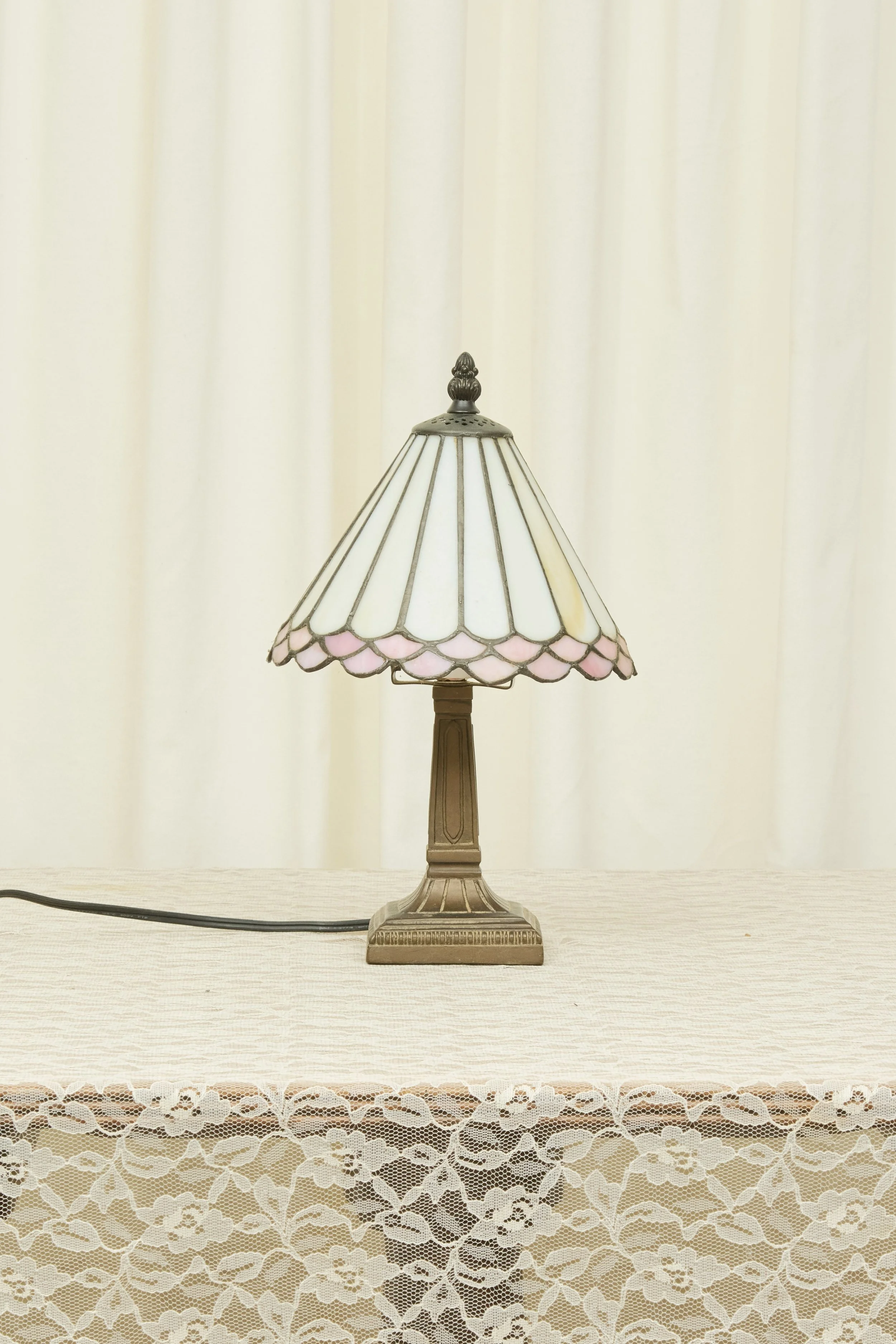 Vintage Stained Glass Lamp