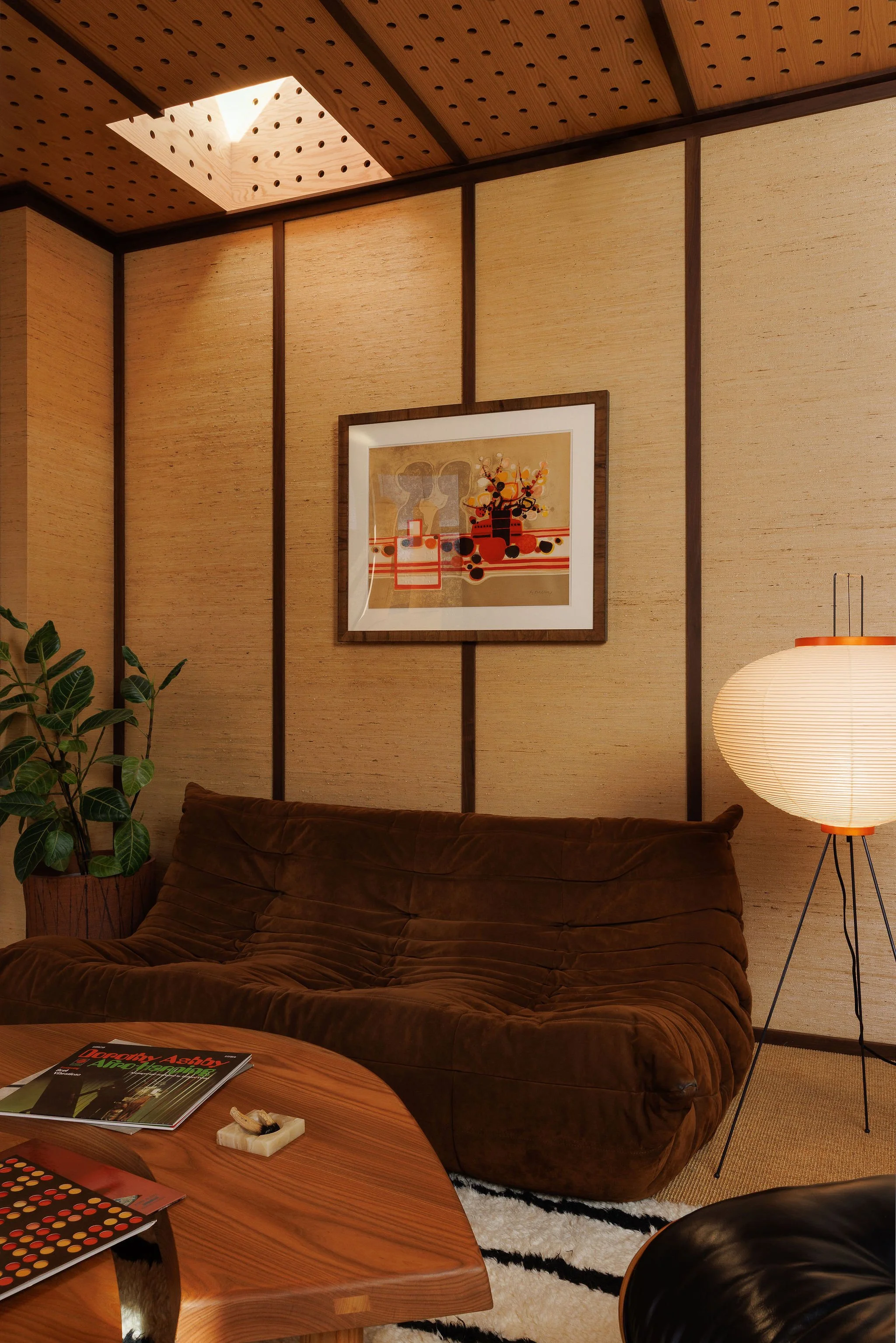 Residential listening lounge with premium sound system and custom interior finishes in Victoria BC by Little Giant