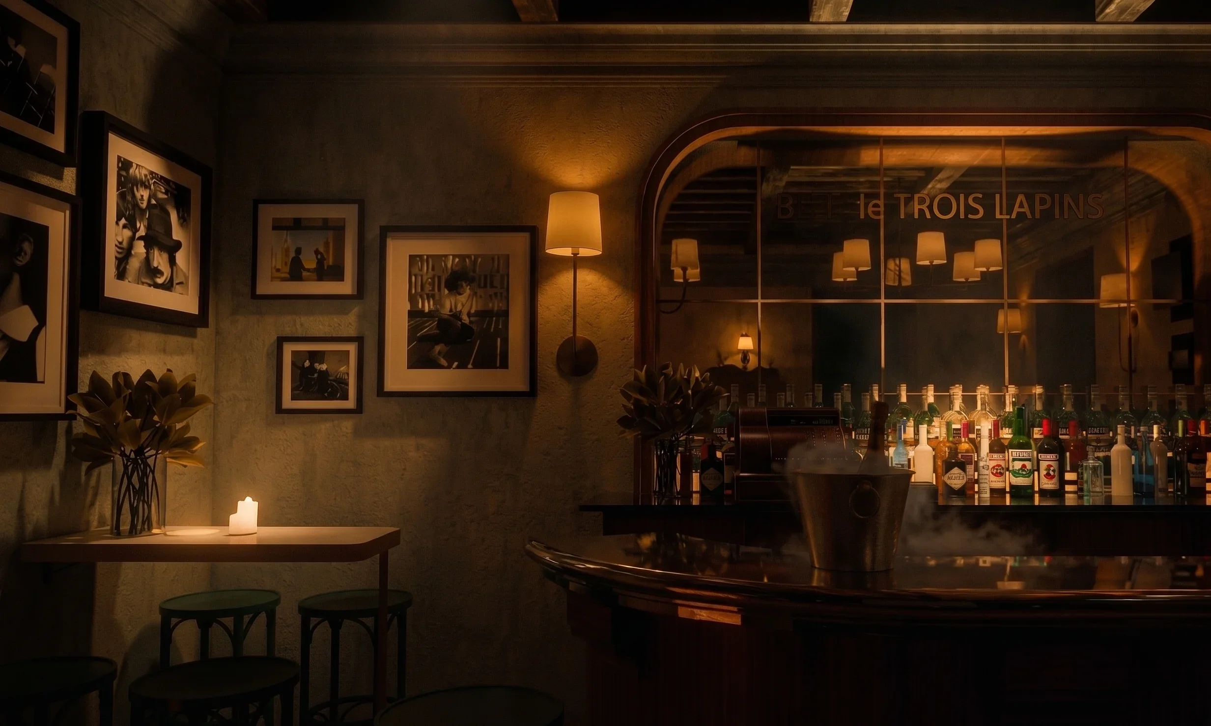 Parisian bar with French-inspired interior design in Paris, France by Little Giant