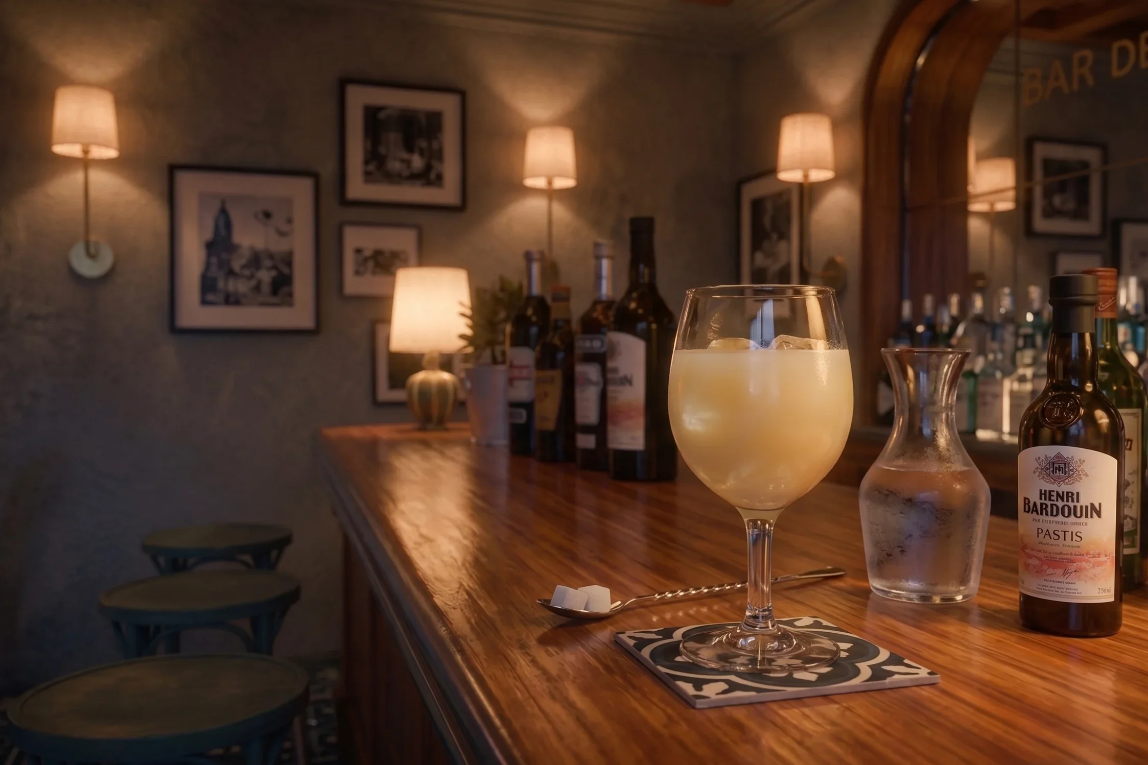 Parisian bar with French-inspired interior design in Paris, France by Little Giant