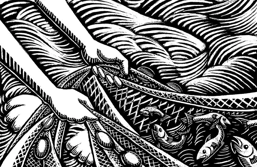 Illustration_ScratchBoard_BankOfHawaii_NetFisherman_Art.jpg