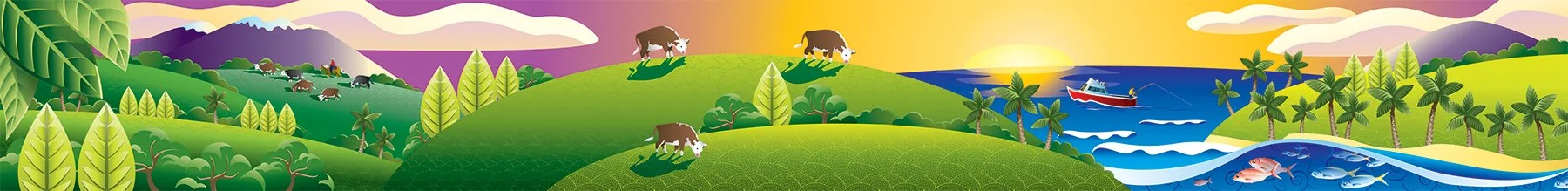 Illustration_Digital_Foodland_MeatSeafood_Mural_Art.jpg