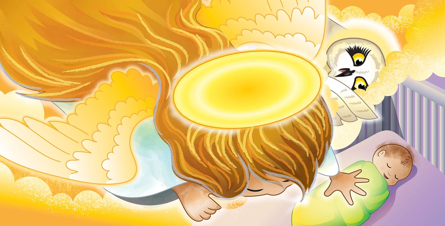 Illustration_Digital_LittleAngel_WatchBaby_ChildrensBook_Art.jpg