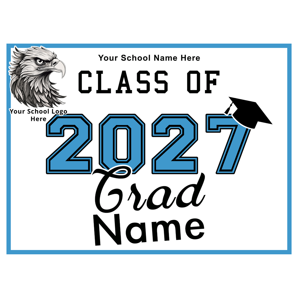 School Signs Grad with Student Name