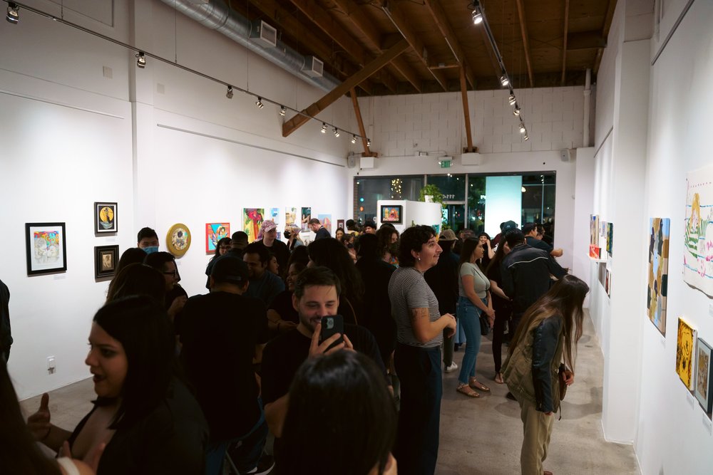  Opening reception of the fourth annual installation of  The Local Group Show .  Photo by  Elmer Argueta .   July 1, 2022.  