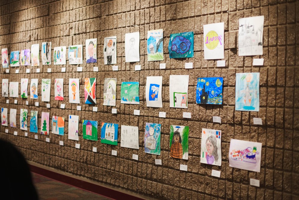  Student exhibition series in partnership with DFEO, featuring artwork by ACCESS After School Program elementary students.  Photo by  Gabriel Enamorado .   The Downey Theatre – December 13 &amp; 19, 2022.  
