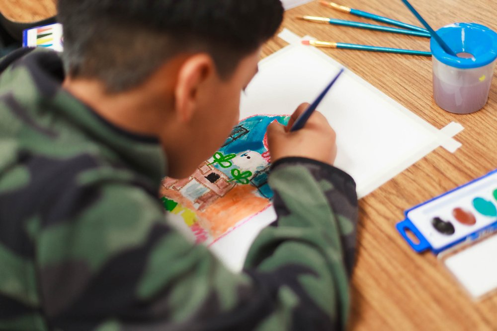  Free visual arts enrichment classes in partnership with DFEO for the ACCESS After School Program.  Photo by  Gabriel Enamorado .   Semester 1 of the DUSD 2022-2023 school year (August 23 – December 22, 2022).  