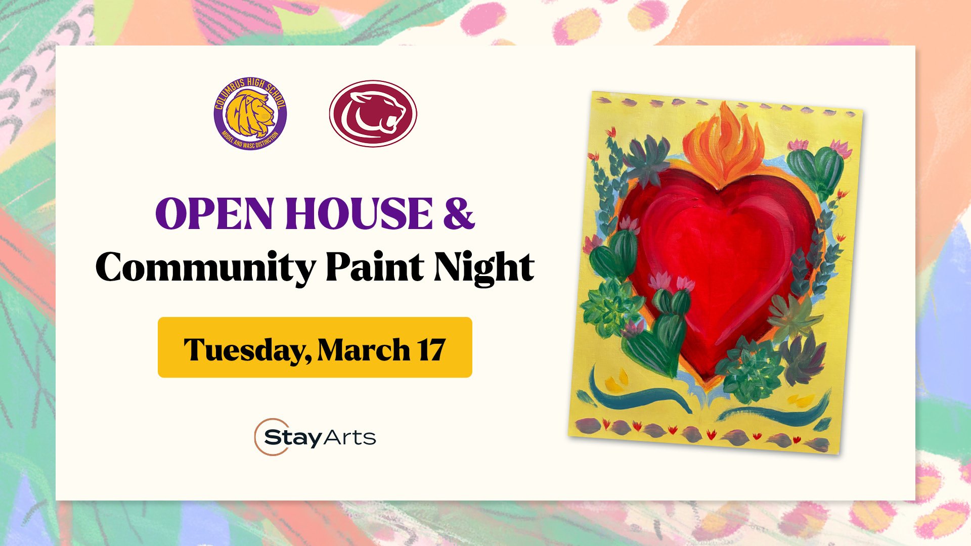 Community Paint Night: Columbus High &amp; Woodruff Academy