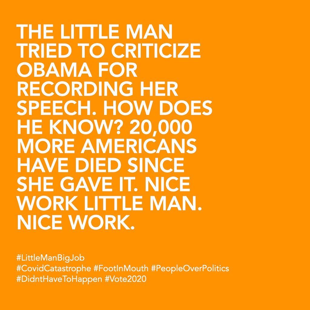 20,000 Americans didn&rsquo;t get to watch that speech. That blood is on your little hands, little man and you don&rsquo;t even recognize it. When Obama said 150,000 of us died, you should&rsquo;ve held your head in shame, instead you saw it as an op
