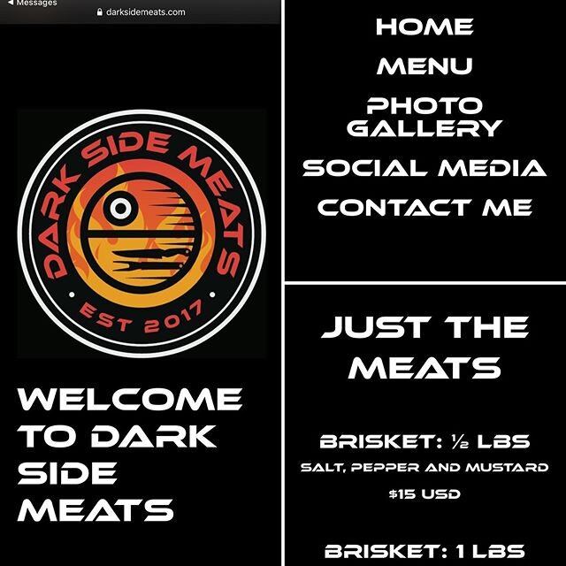 Super excited to launch my website for @darksidemeats officially. Cannot wait for an opportunity to serve you. I hope to hear from all my local Bay Area friends soon! .
.
.
.
.
#barbecue #bbq #foodie #bbqporn #DarkSideMeats #Meat #ShotoniPhone #carni