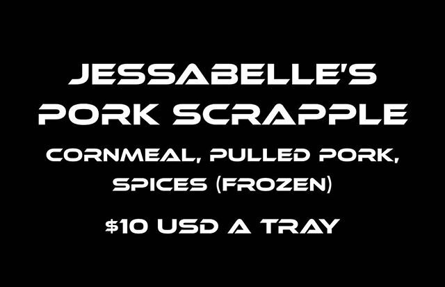 This morning, I added a new item to our menu. This is a family recipe passed down from Jess’ Great Grandmother. We have the original hand written recipe in the house. If you have never had scrapple, you owe it to yourself to try it. .
.
.
.
.
#