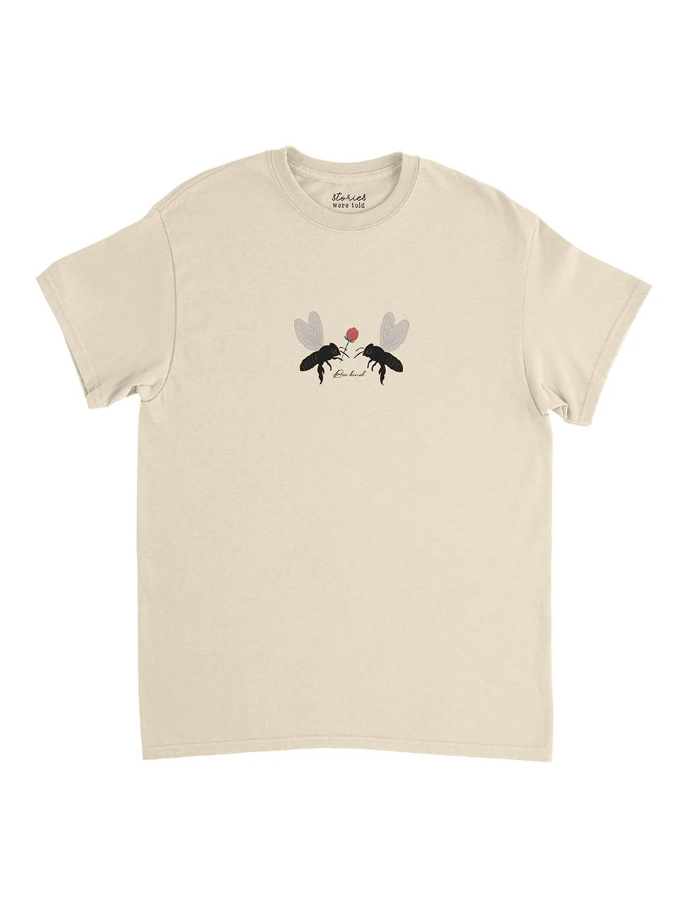 Bee kind t shirt natural.jpg