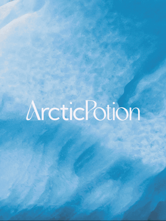 Blue background with white text reading 'Arctic Potion'.
